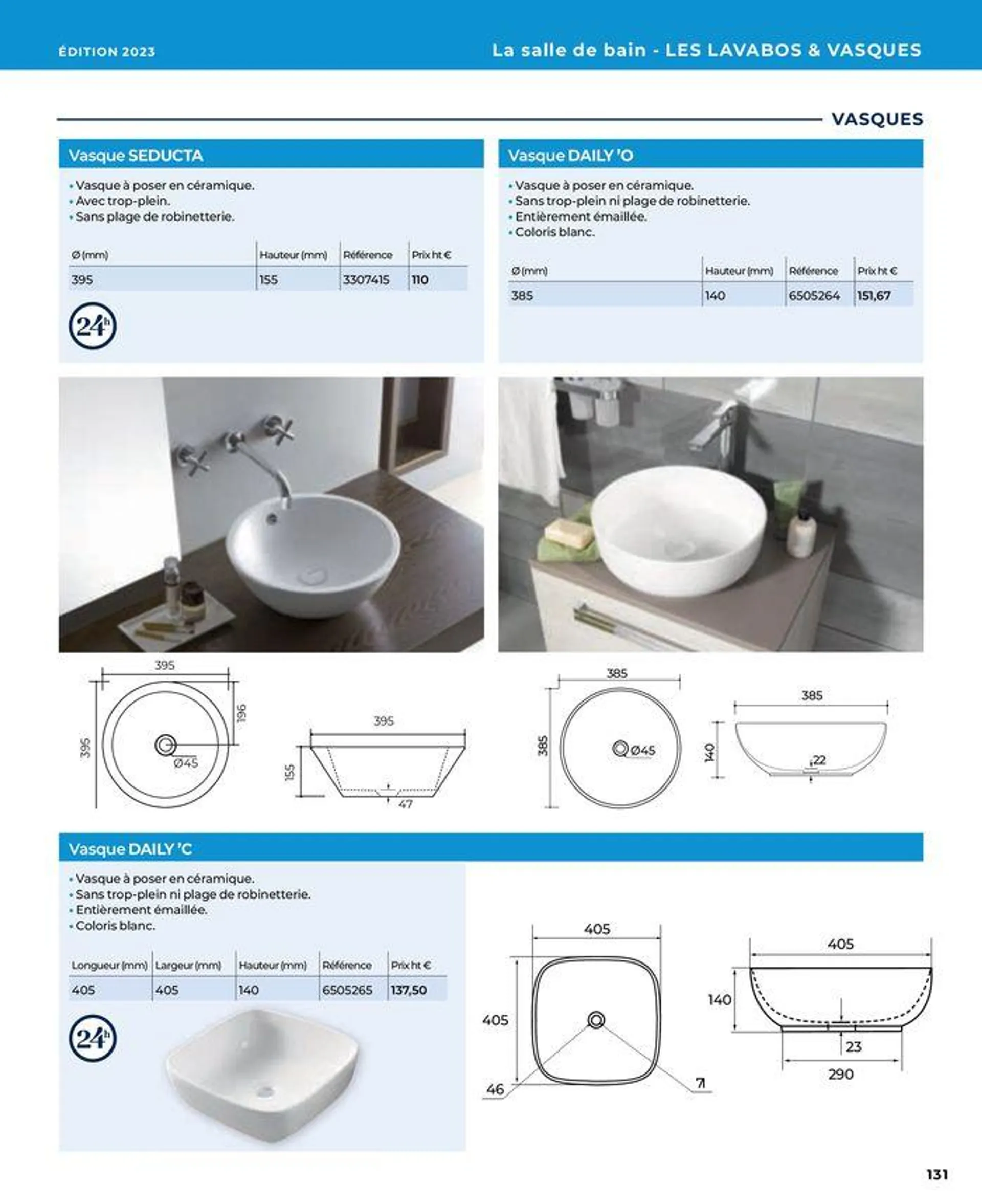 La salle de bain en toute sérénité du 17 janvier au 31 août 2024 - Catalogue page 131