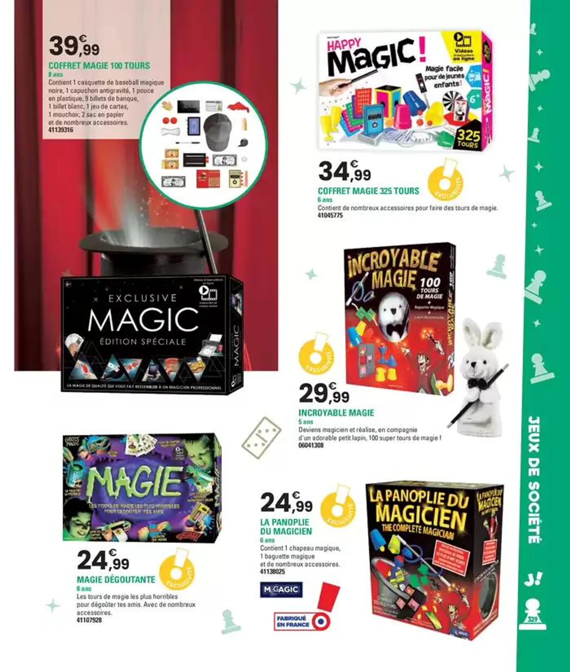 JOUEZ À L´INFINI - Catalogue Noël 2024 du 9 octobre au 5 décembre 2024 - Catalogue page 329