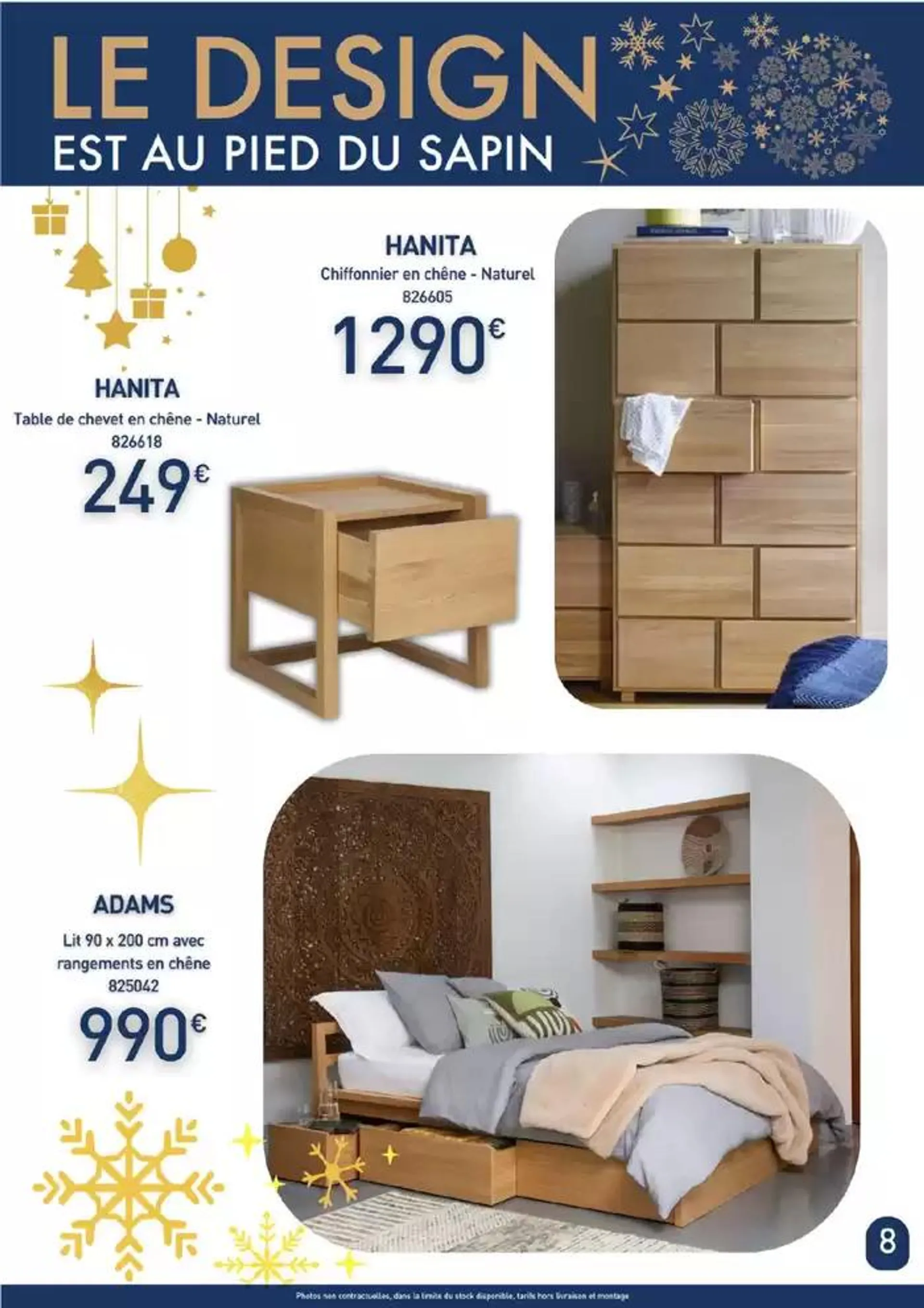 Le design est au pied du sapin du 17 décembre au 31 décembre 2024 - Catalogue page 8