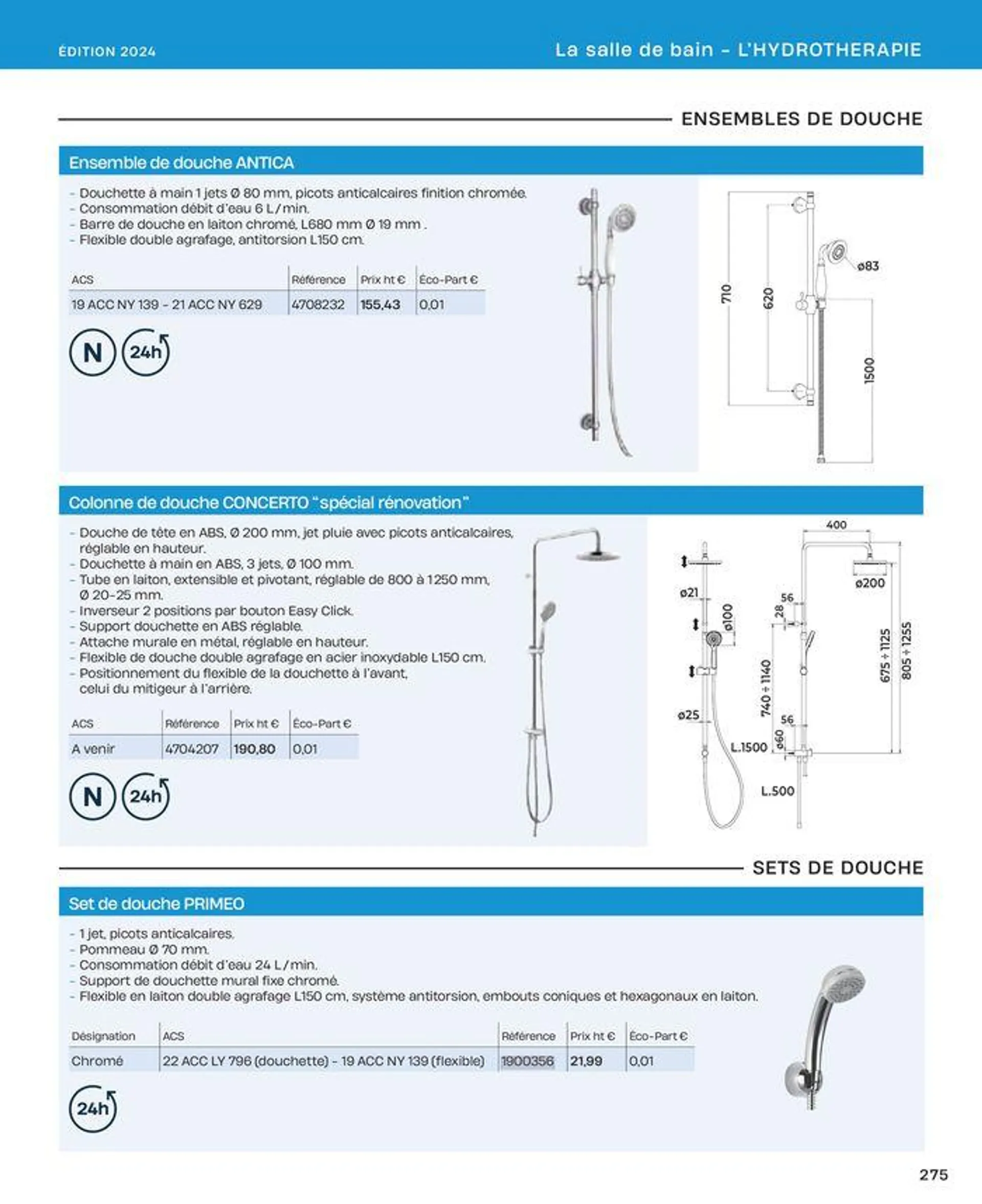 La salle de bain en toute sérénité du 2 juillet au 31 décembre 2024 - Catalogue page 275