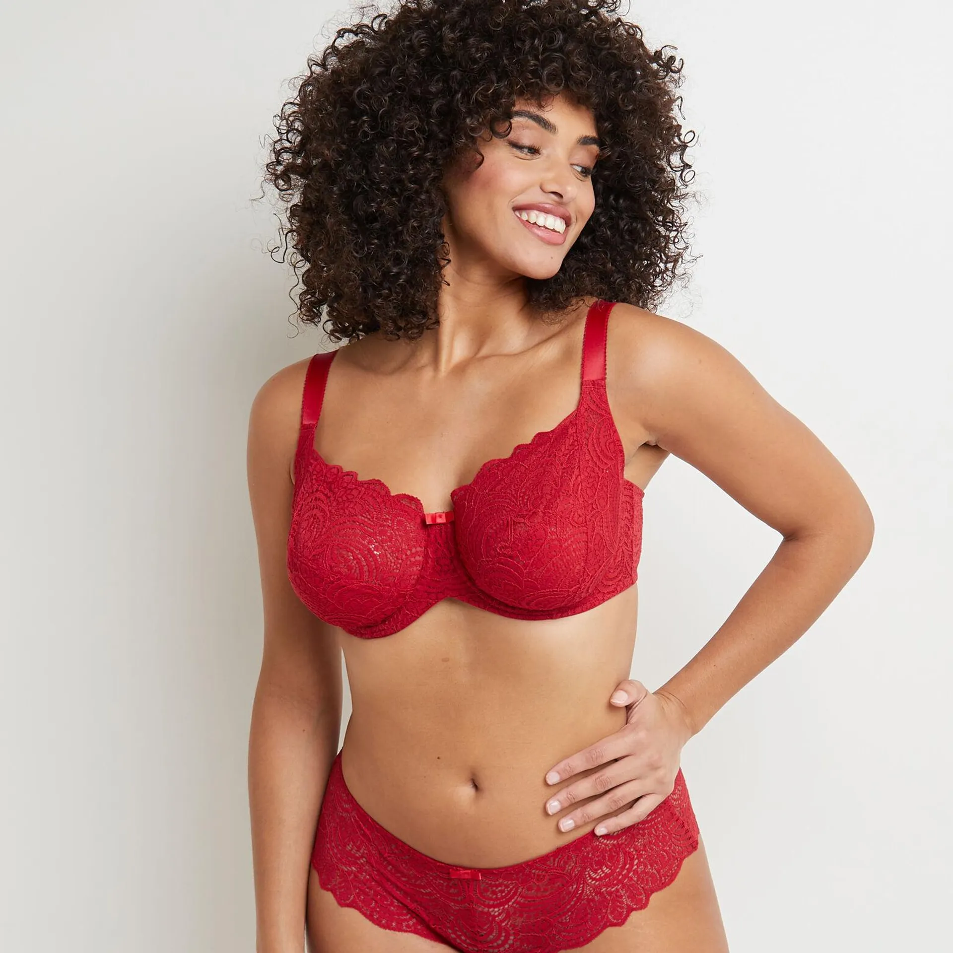 SOUTIEN-GORGE GRANDS BONNETS ROUGE