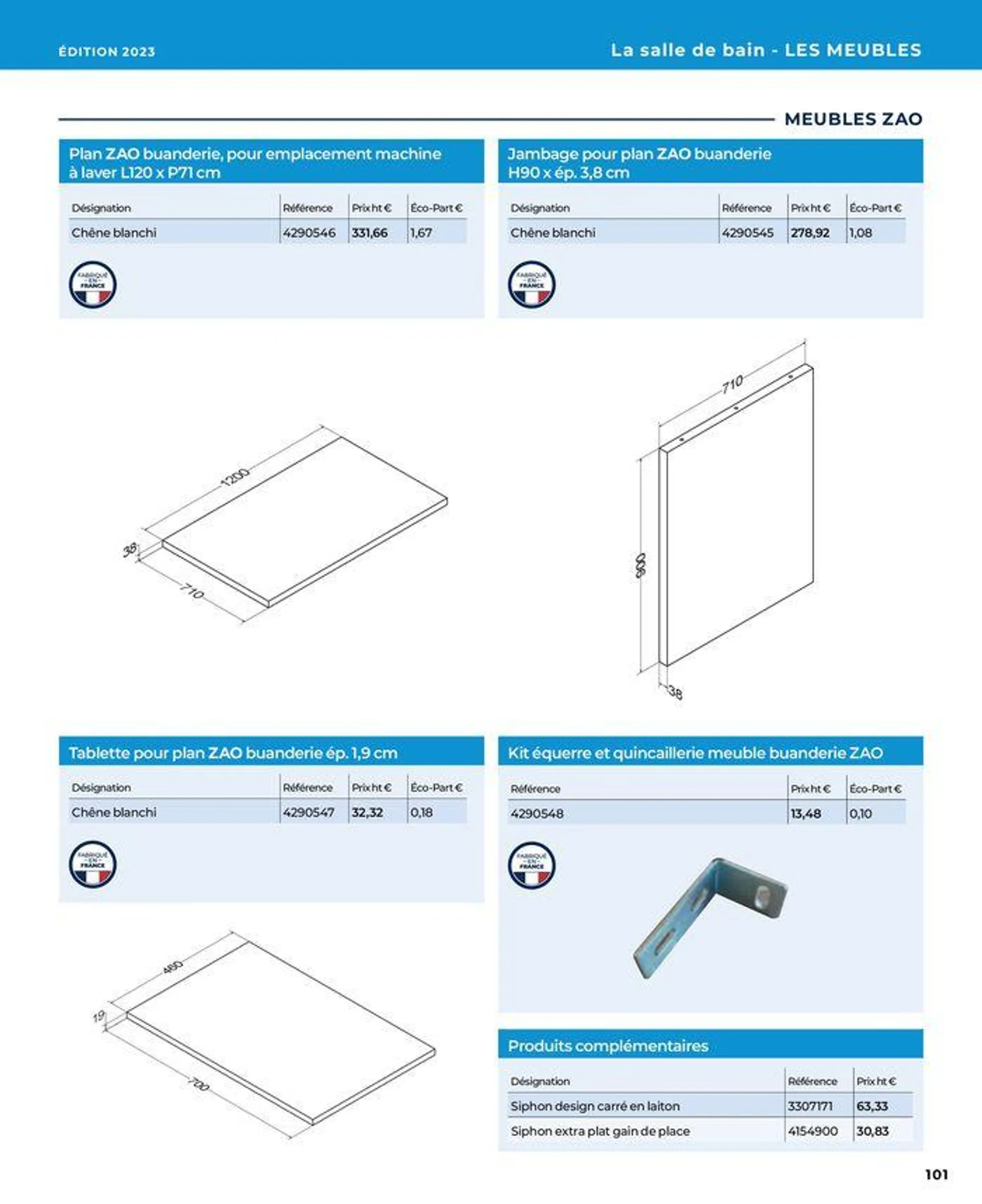 La salle de bain en toute sérénité du 17 janvier au 31 août 2024 - Catalogue page 101