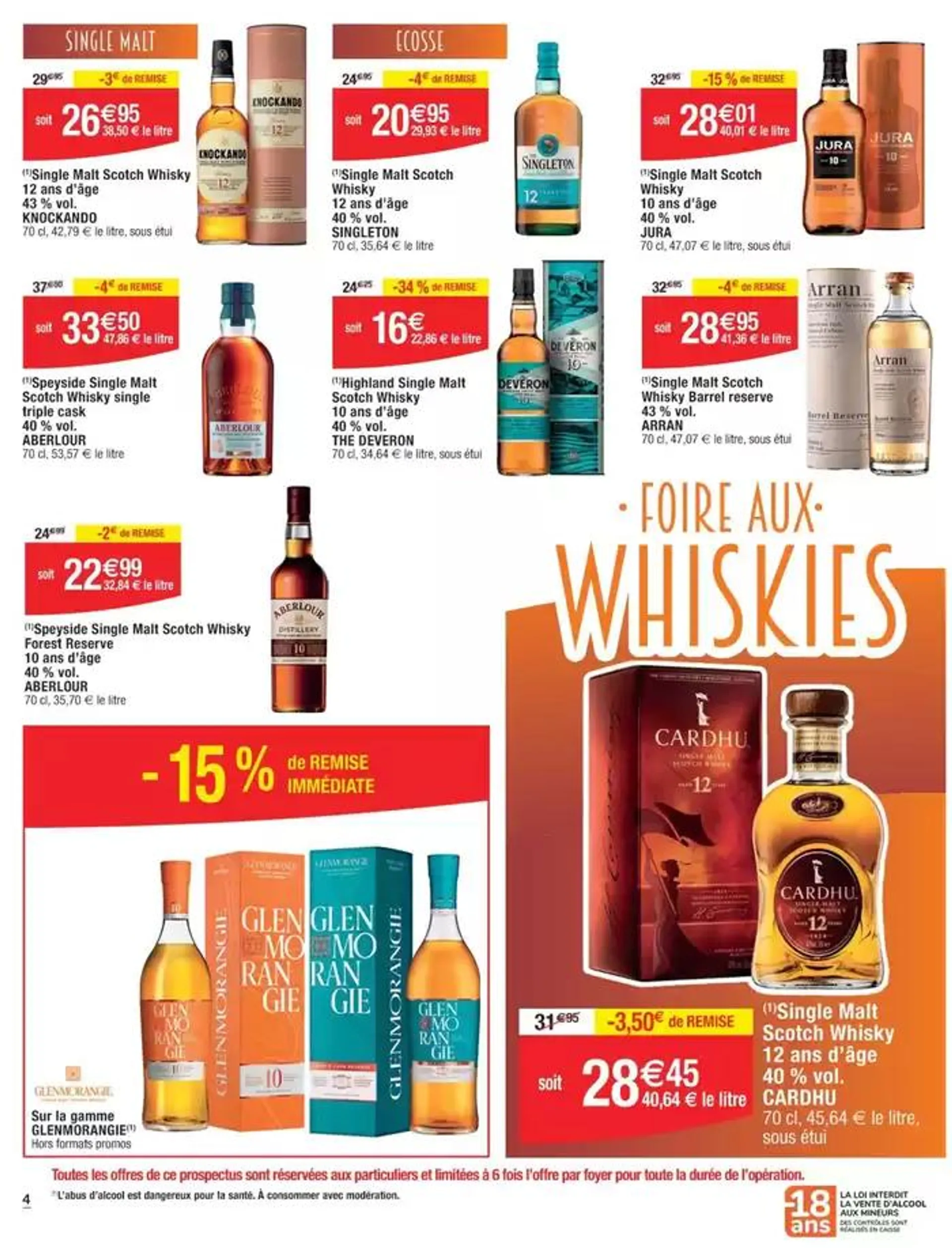 Foire aux whiskies du 1 octobre au 12 octobre 2024 - Catalogue page 4