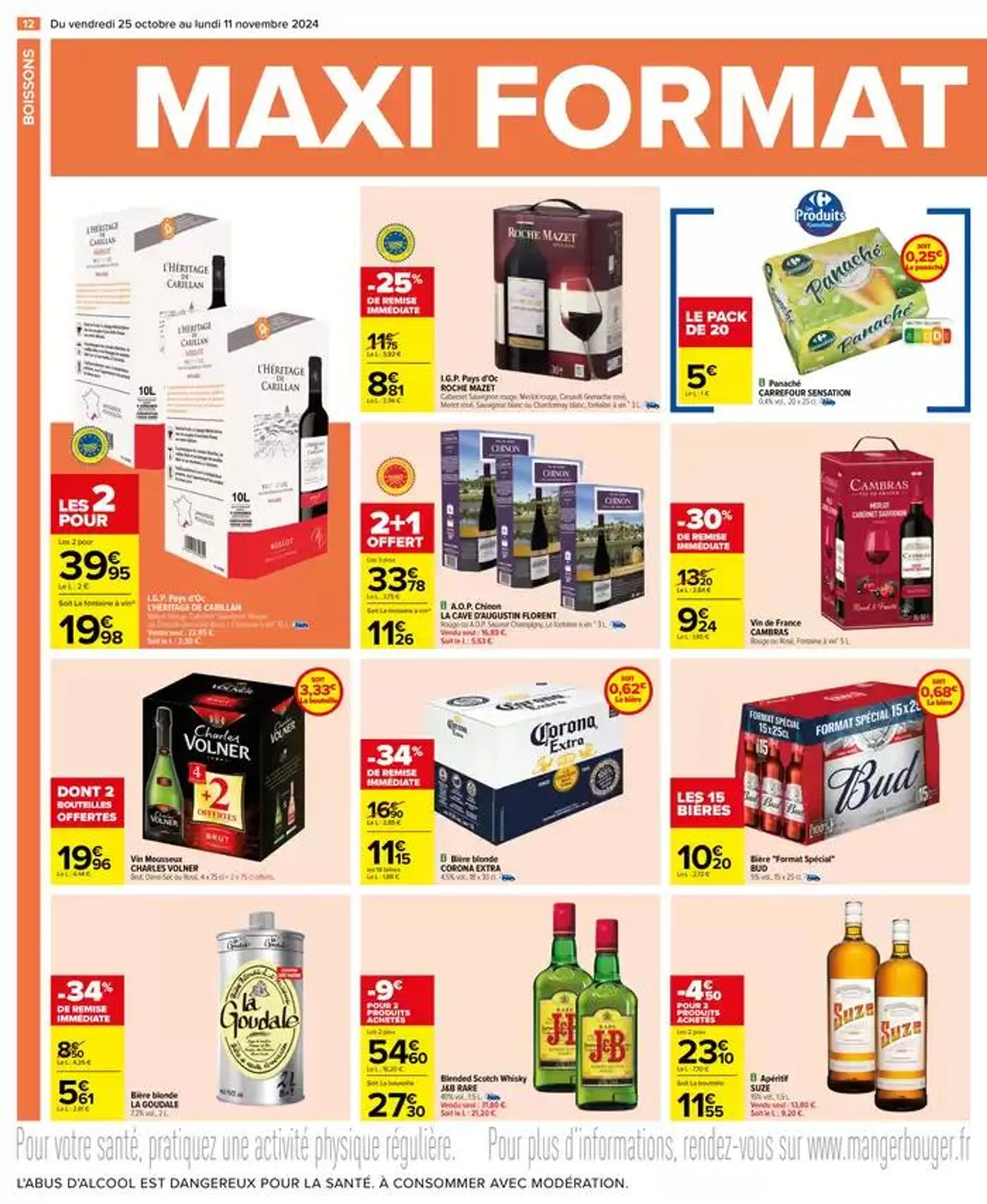 MAXI FORMAT MINI PRIX du 25 octobre au 11 novembre 2024 - Catalogue page 12