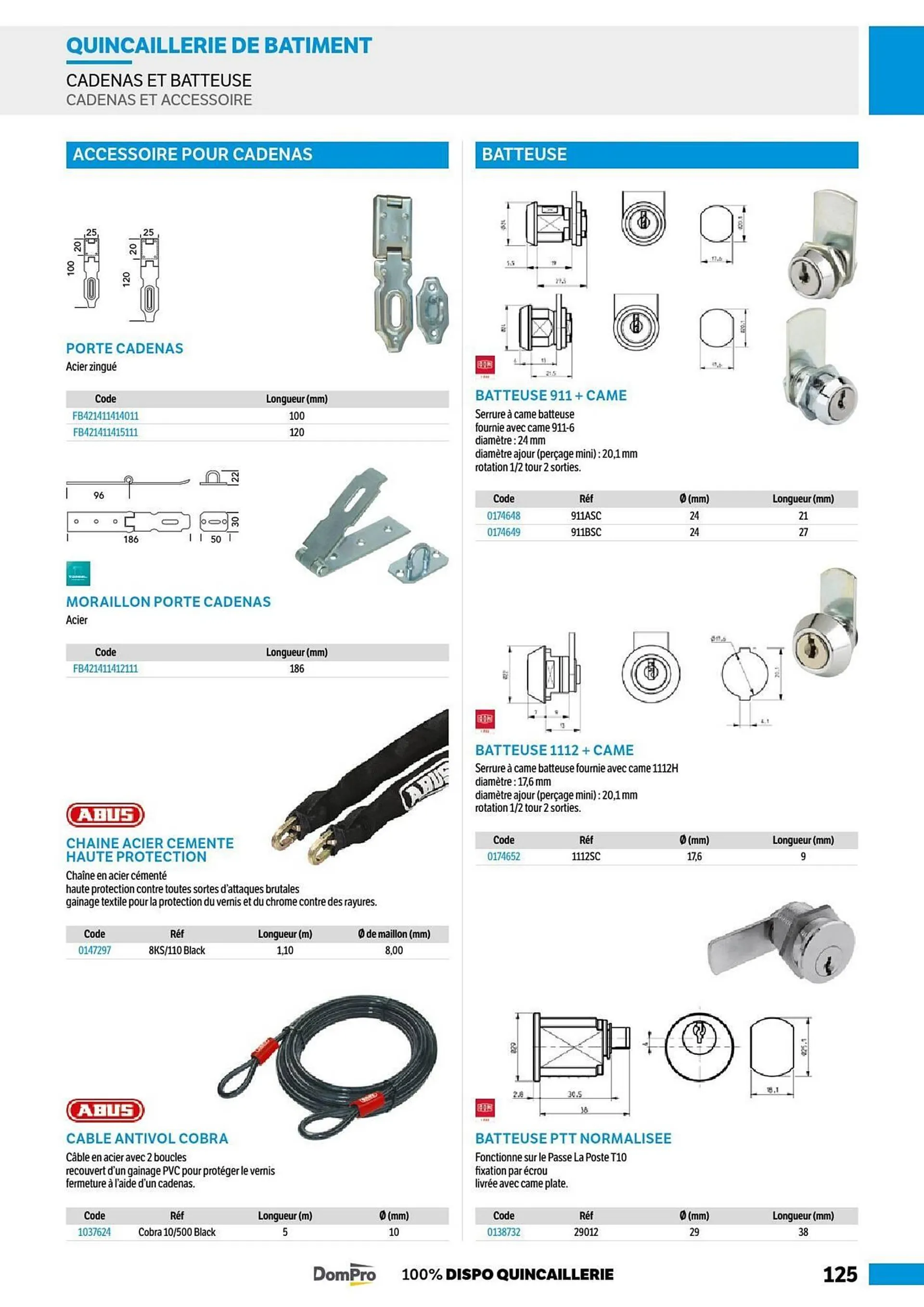 Catalogue DomPro du 8 juillet au 4 janvier 2025 - Catalogue page 125