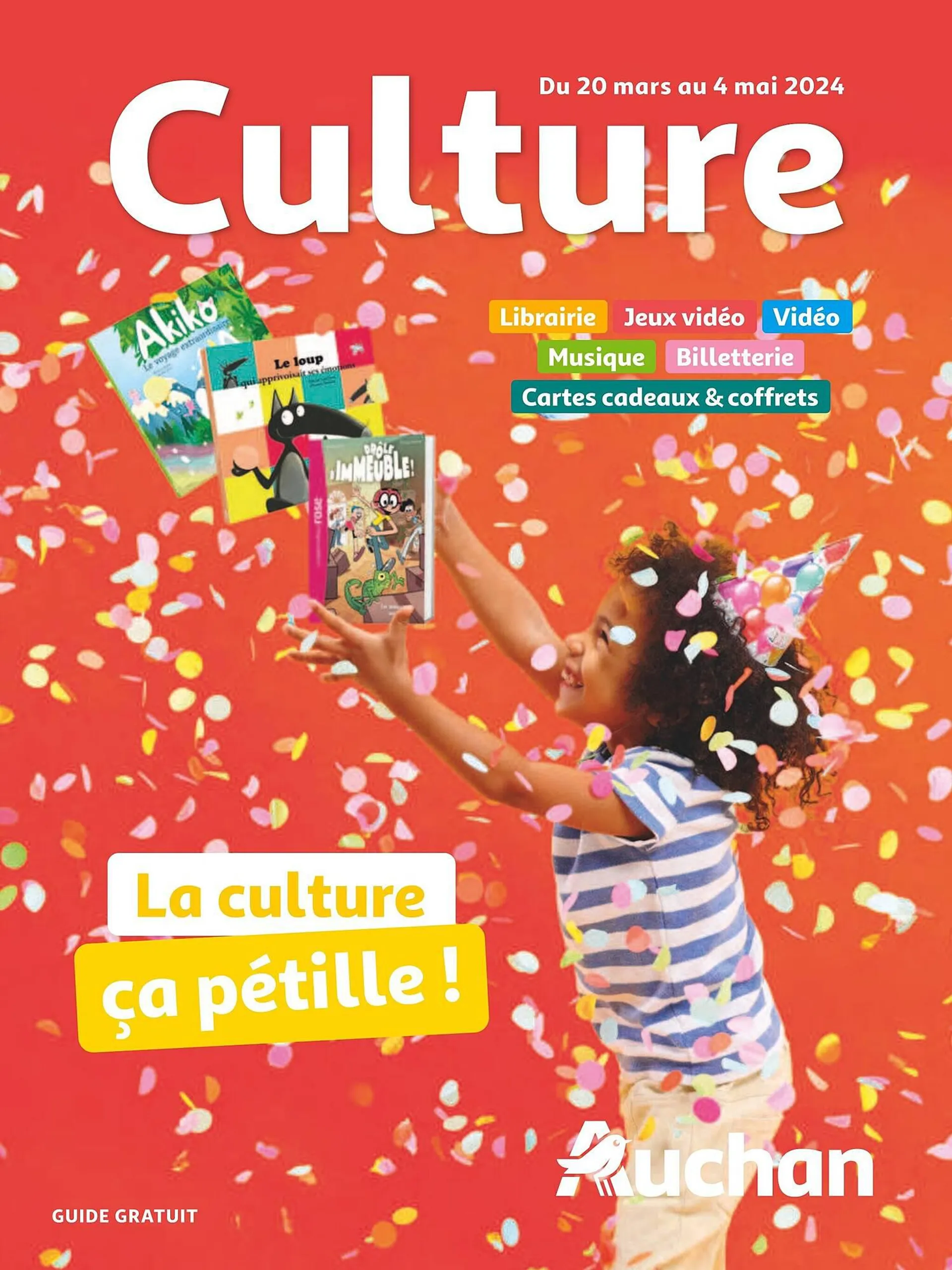 Catalogue Auchan Culture du 19 mars au 4 mai 2024 - Catalogue page 1