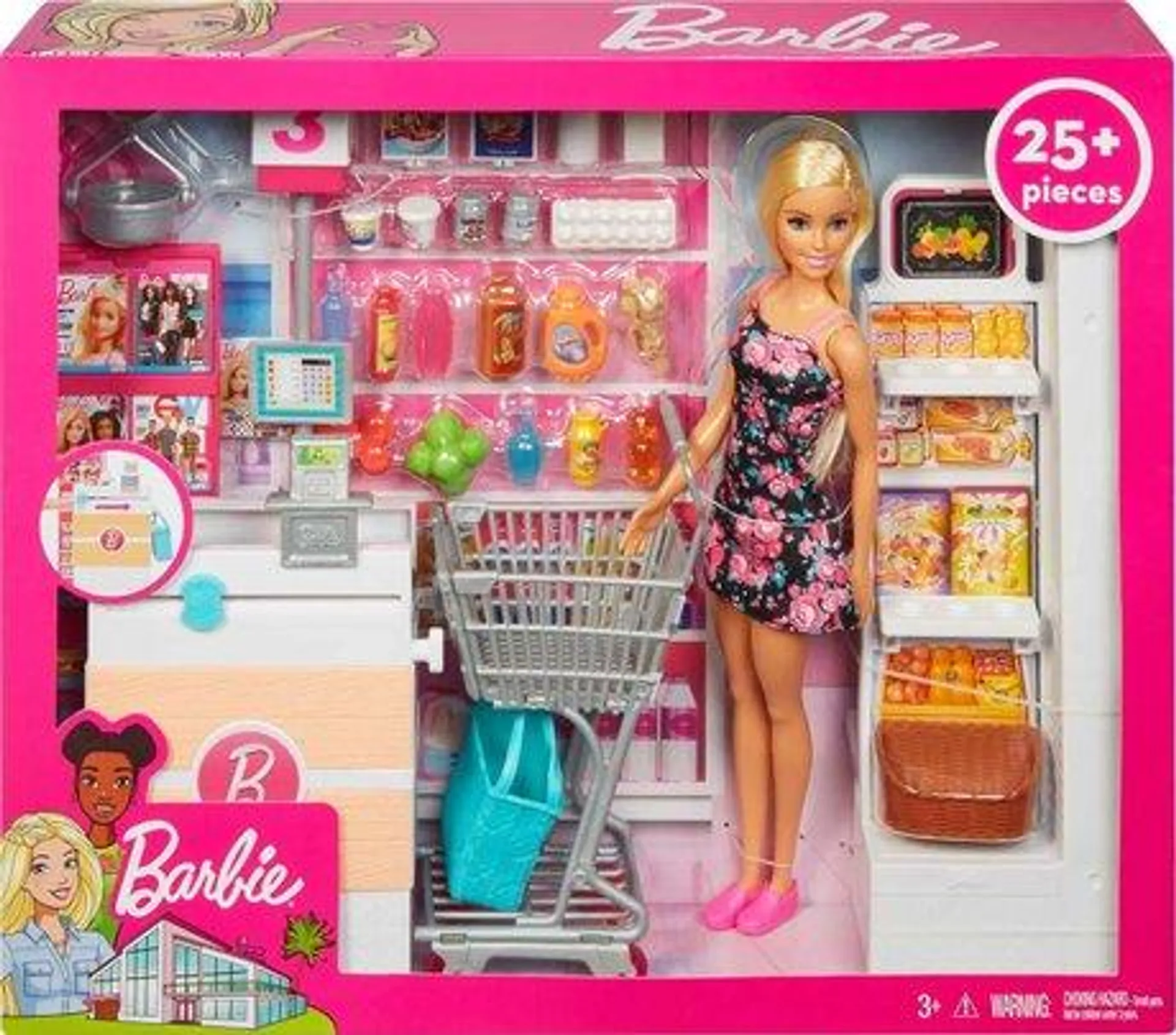 Coffret supermarché Barbie