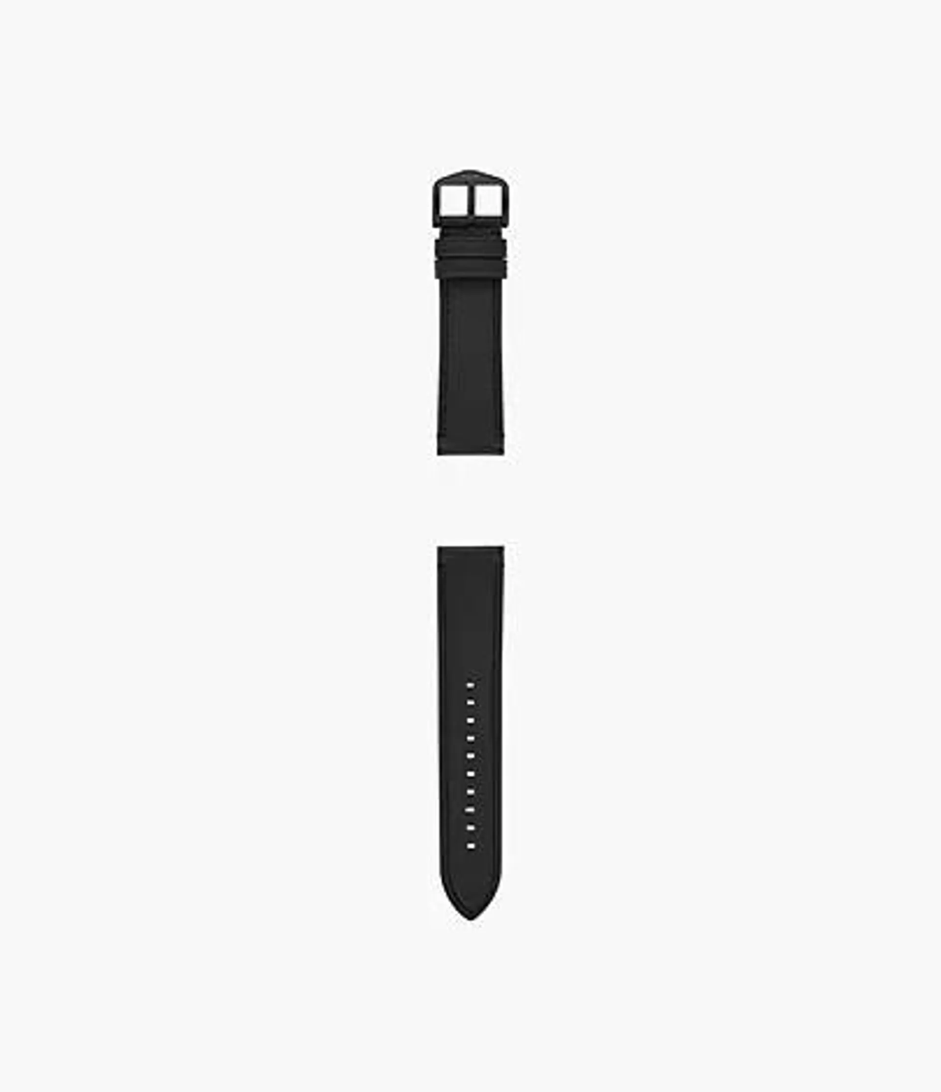 22mm Black LiteHide™ Leather Strap