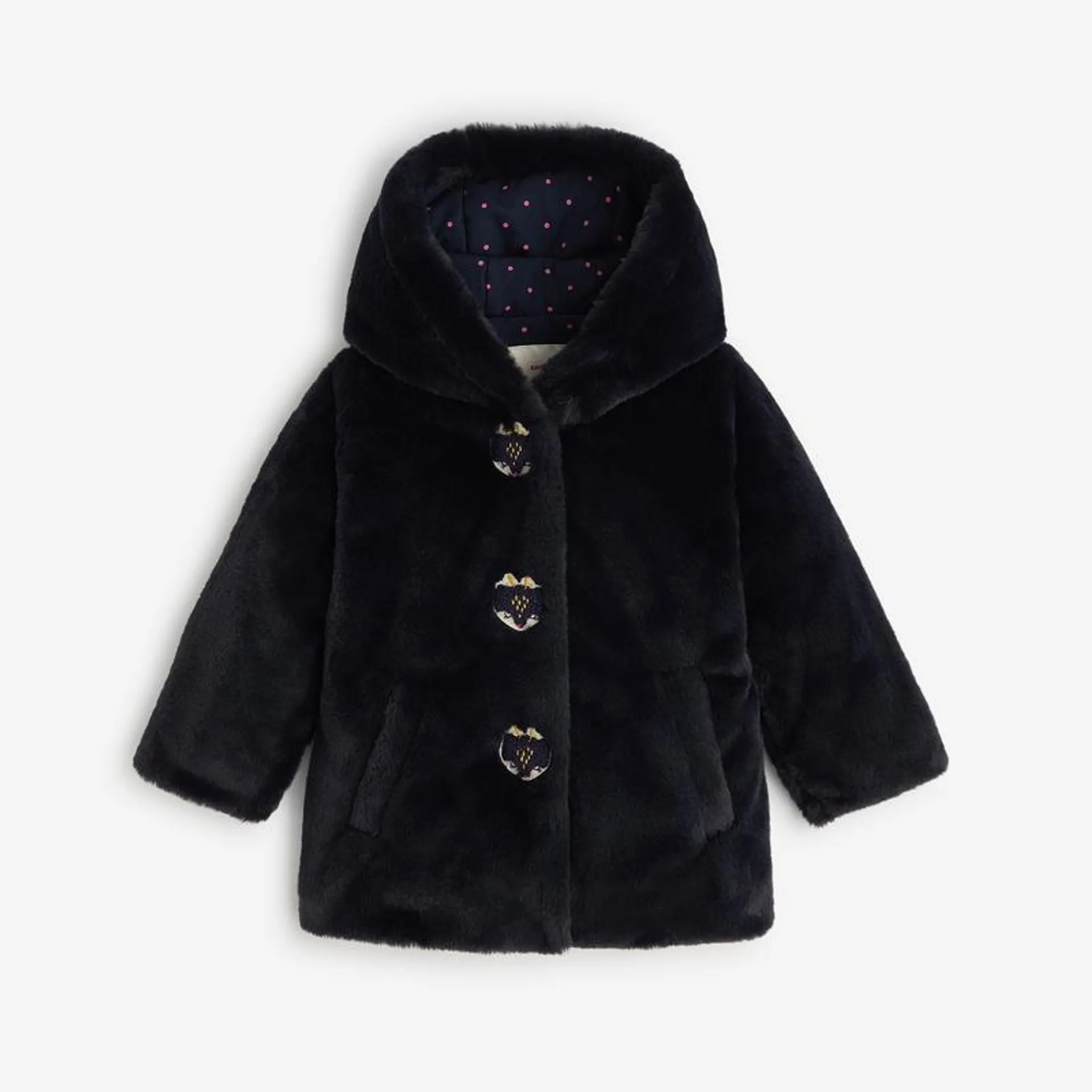 Manteau bleu marine pour bébé fille Catimini