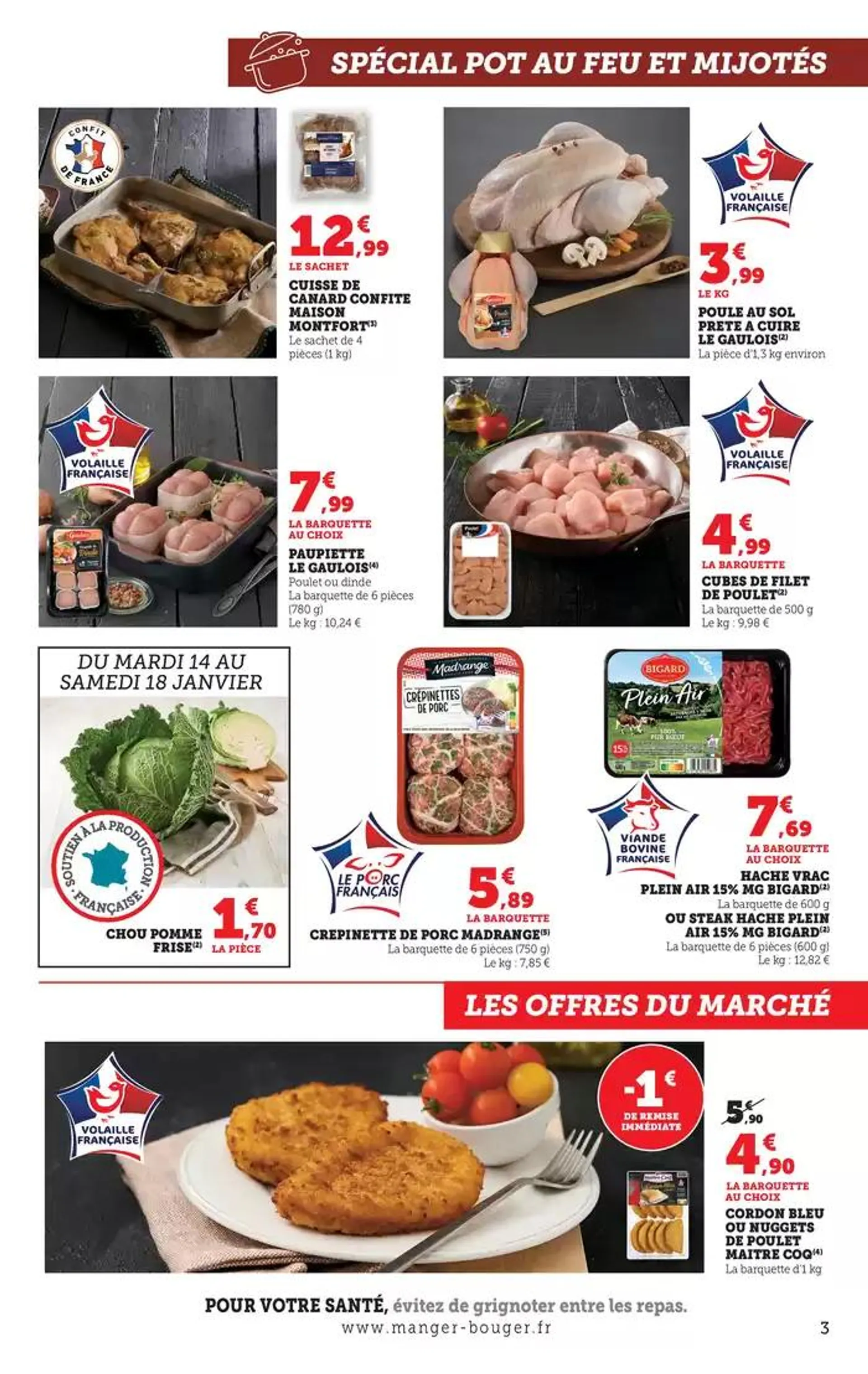 Le marché à prix bas! du 14 janvier au 19 janvier 2025 - Catalogue page 3