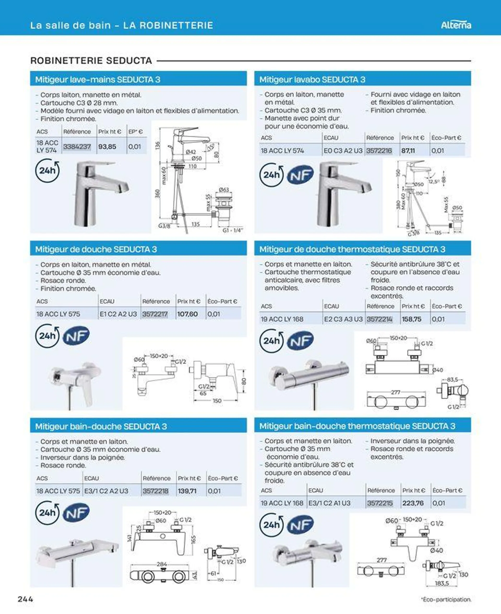 La salle de bain en toute sérénité du 2 juillet au 31 décembre 2024 - Catalogue page 244