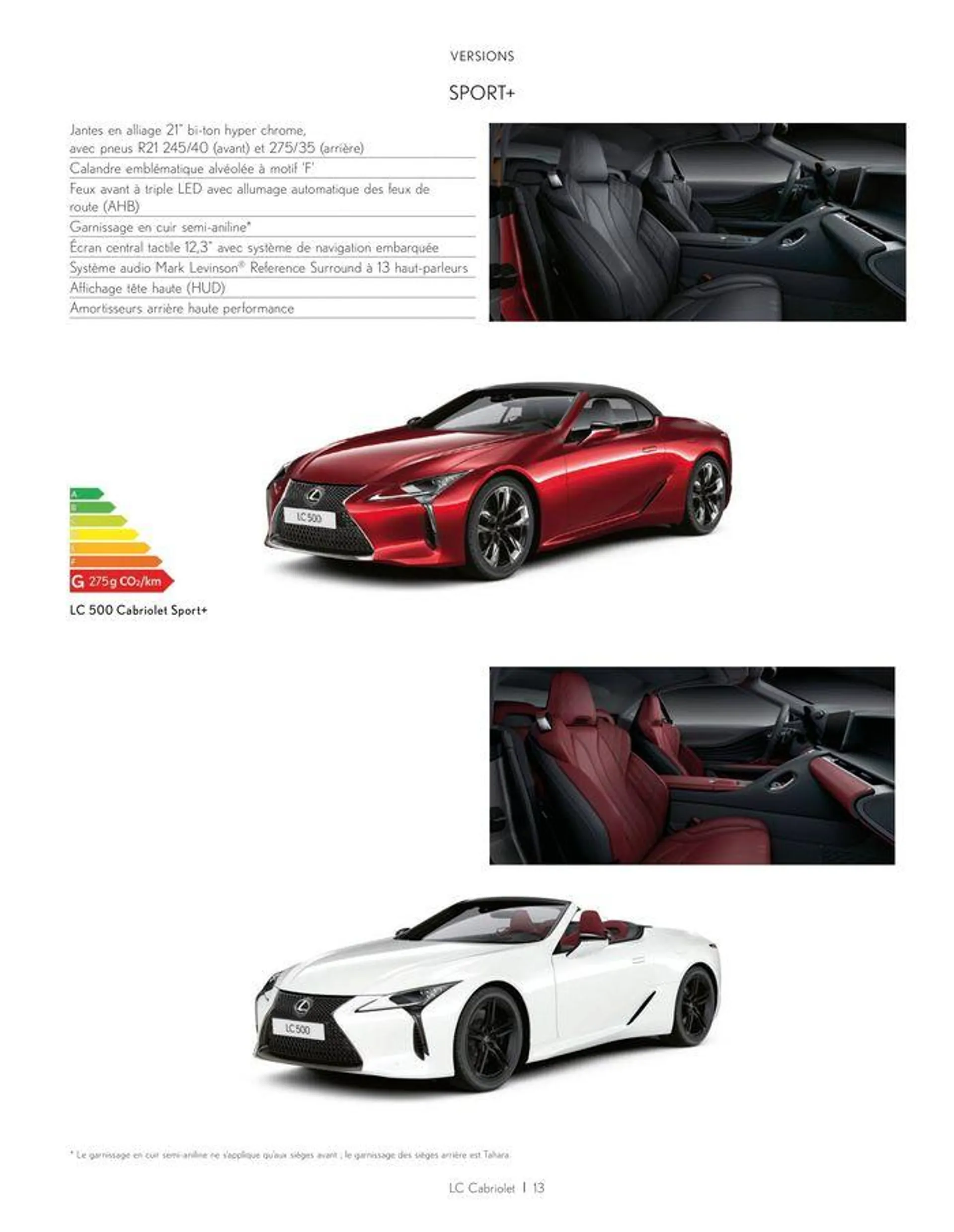 Lexus LC 500 CABRIOLET du 24 juin au 28 février 2025 - Catalogue page 13