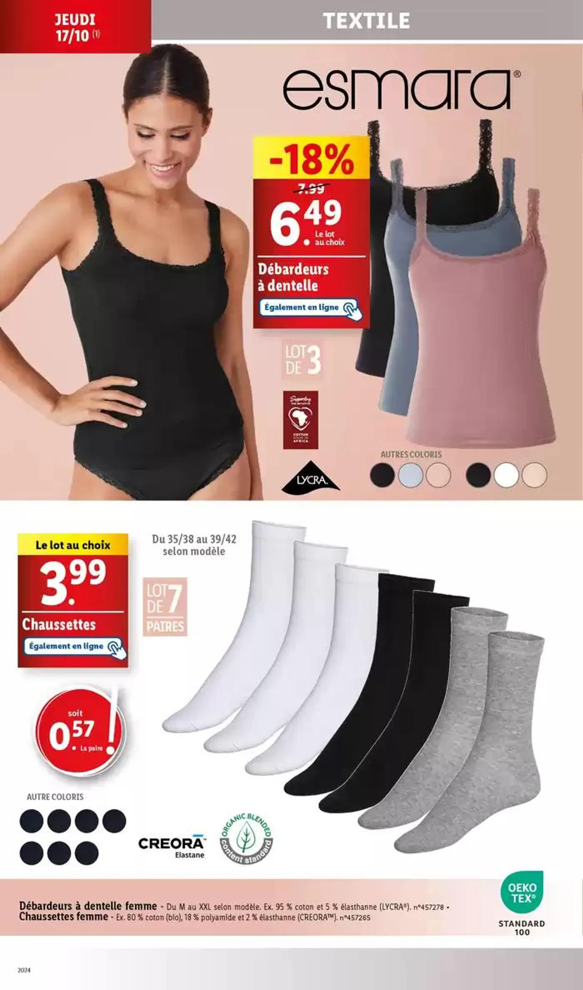 Bénéficiez de réductions sur nos articles mode, bricolage ou loisir cette semaine chez Lidl du 14 octobre au 17 octobre 2024 - Catalogue page 34