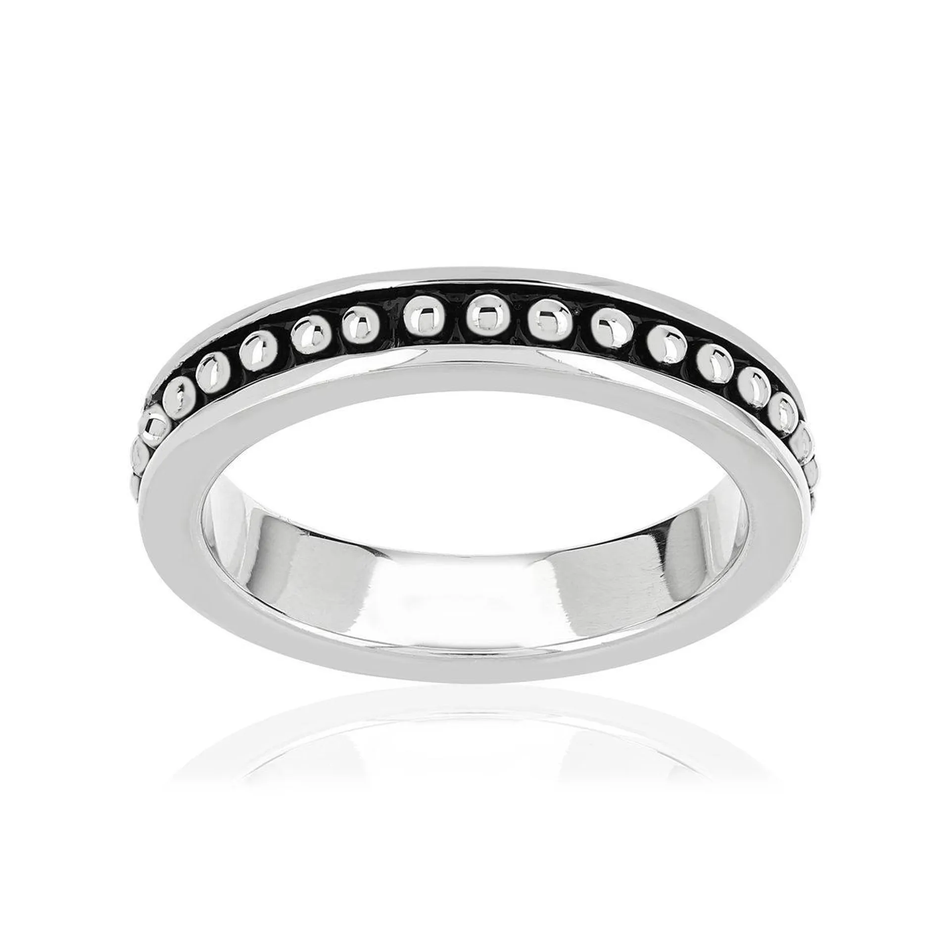 Bague argent 925 laque noire