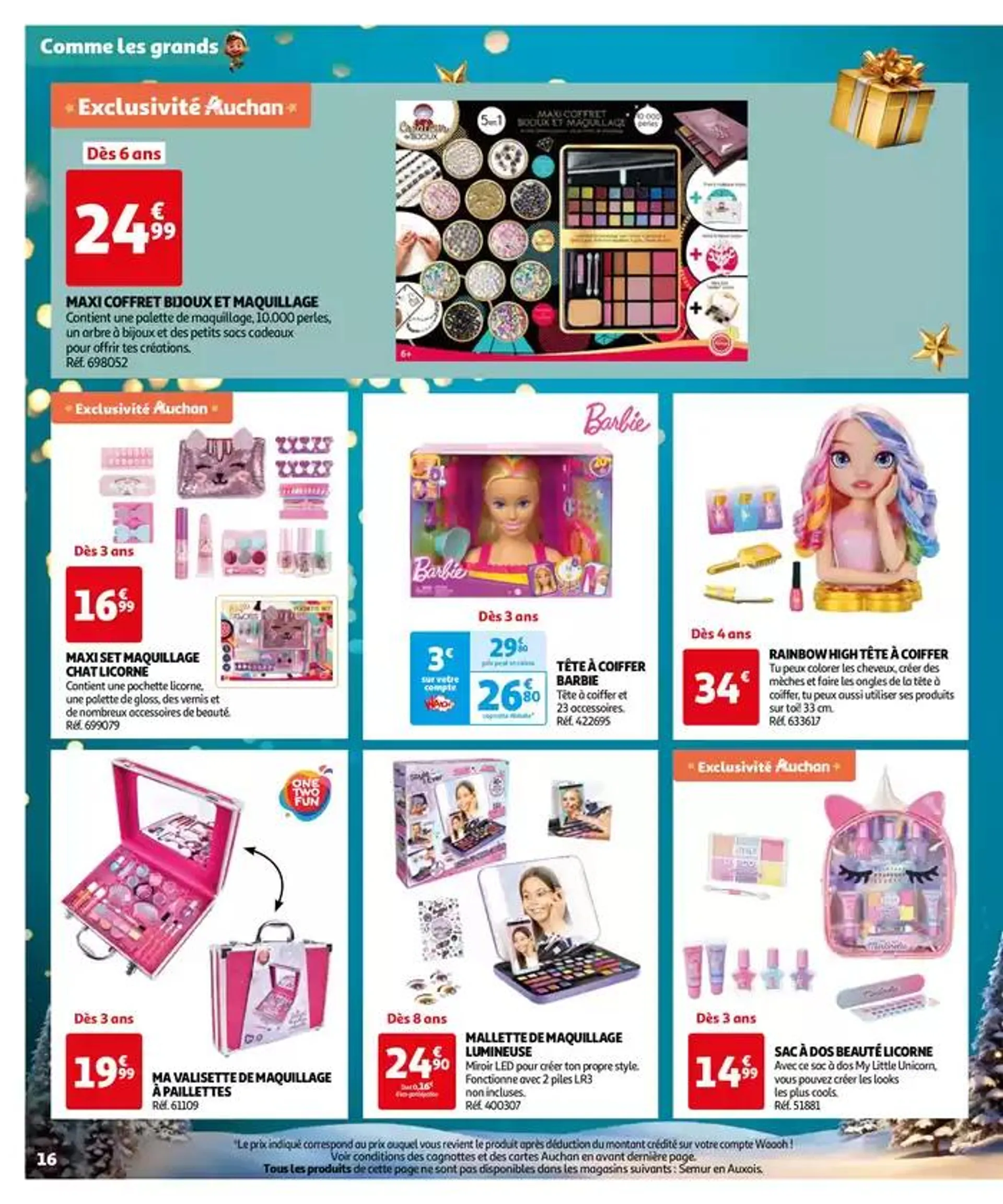 Réveillons Noël, un max de promos pour les fêtes du 11 octobre au 6 décembre 2024 - Catalogue page 16