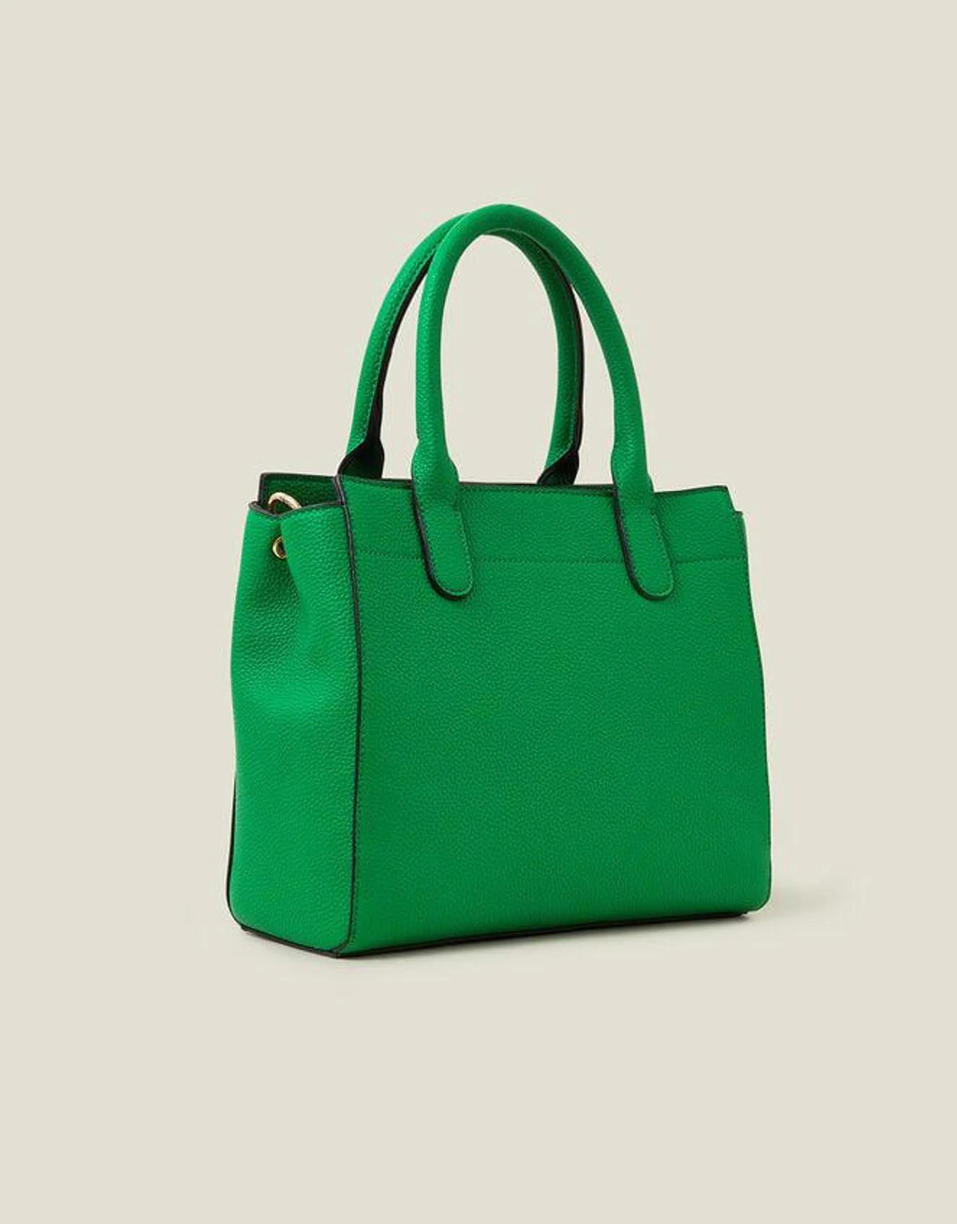 Handheld Bag with Webbing Strap Green