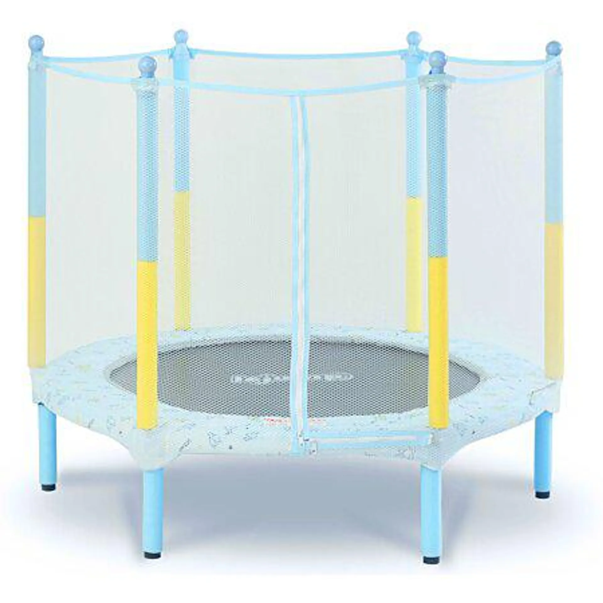 Trampoline Intérieur ∅130cm Rond Bleu Petit LeJump Babybleu pour enfants