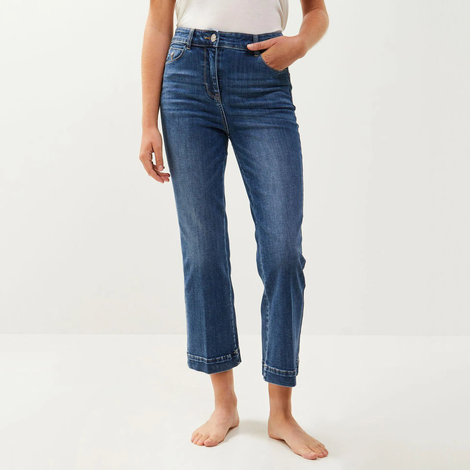 Jean bootcut raccourci TROPEZ femme