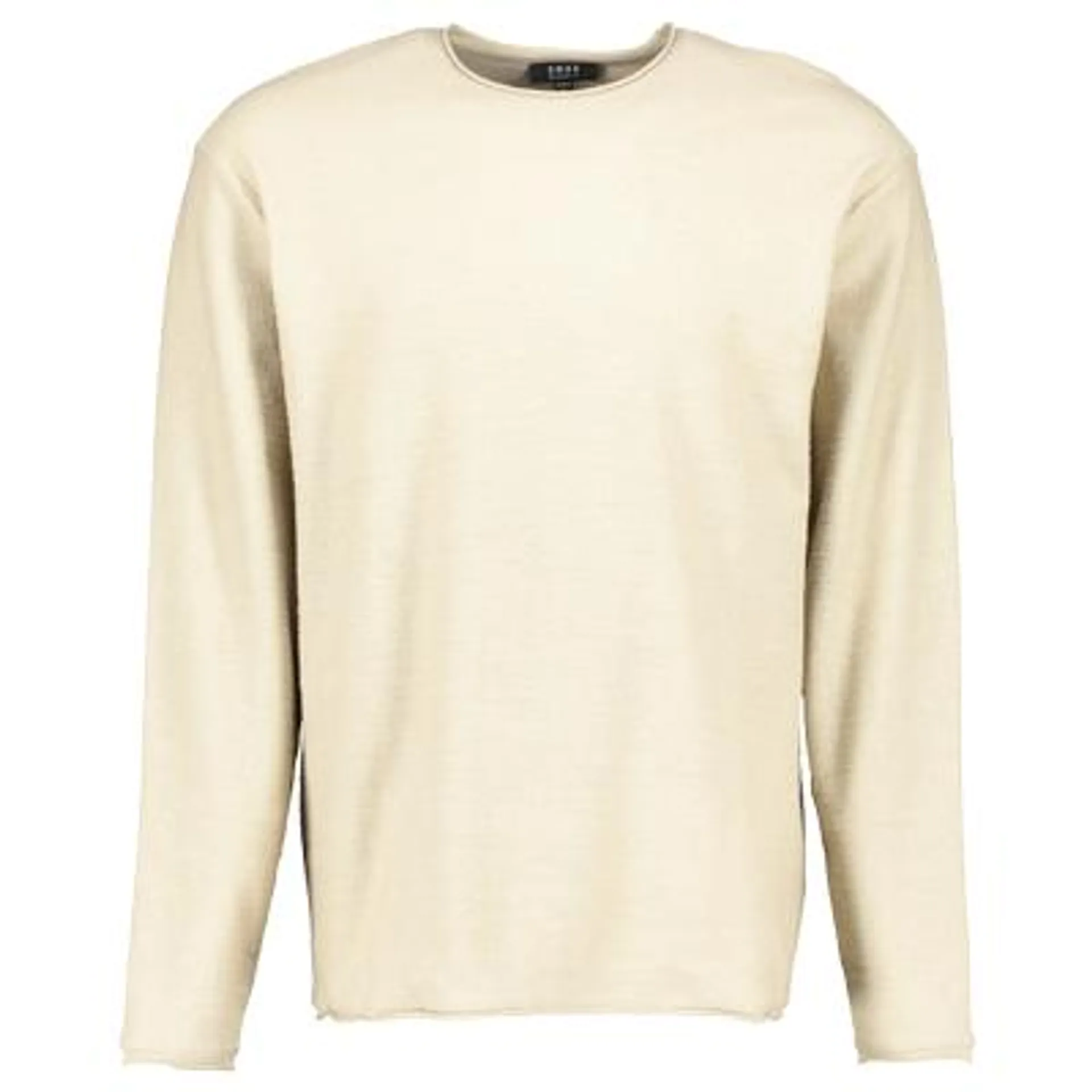 Long-sleeved shirt with round neck