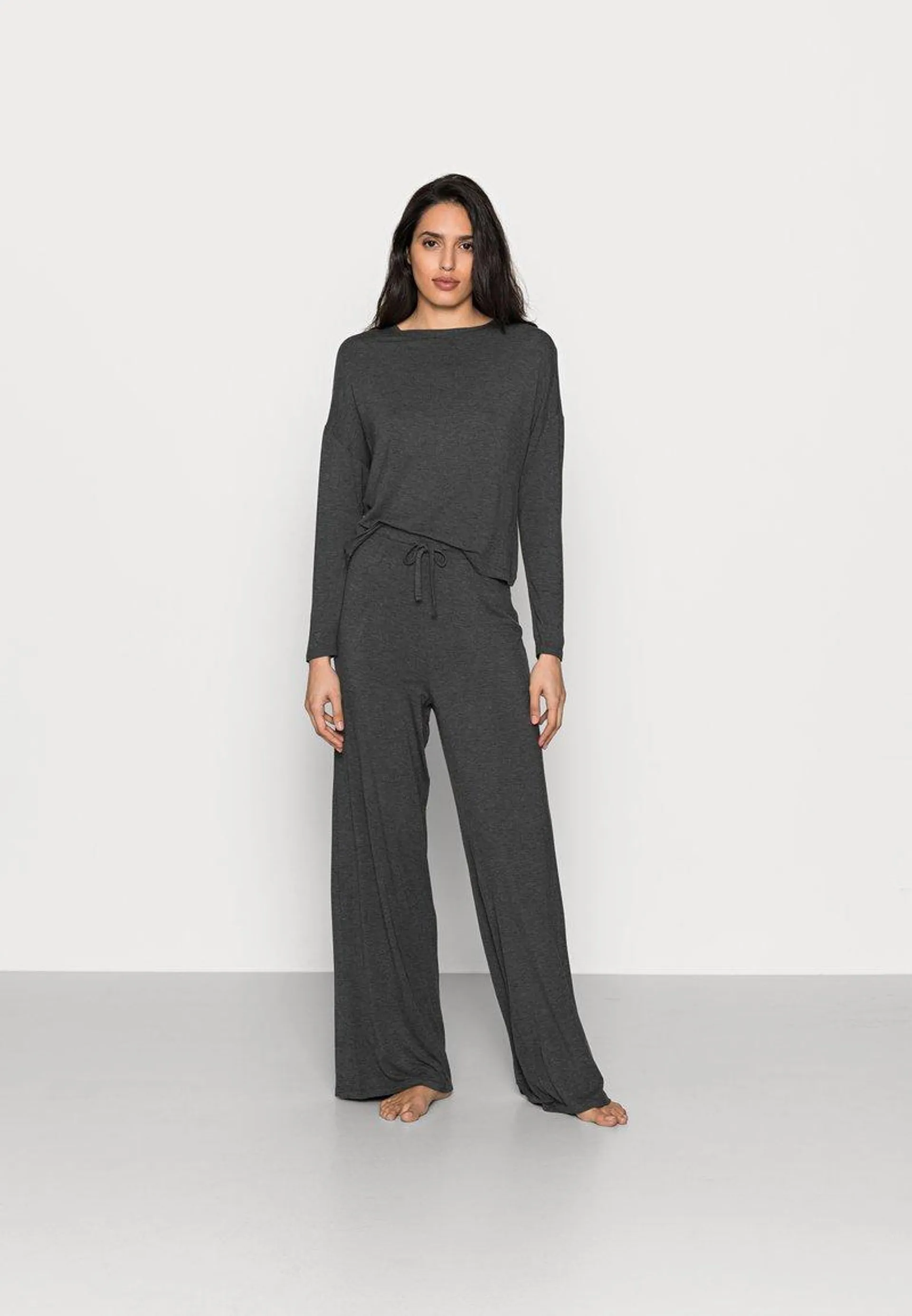 WIDE LEG - Pyjama - dark grey