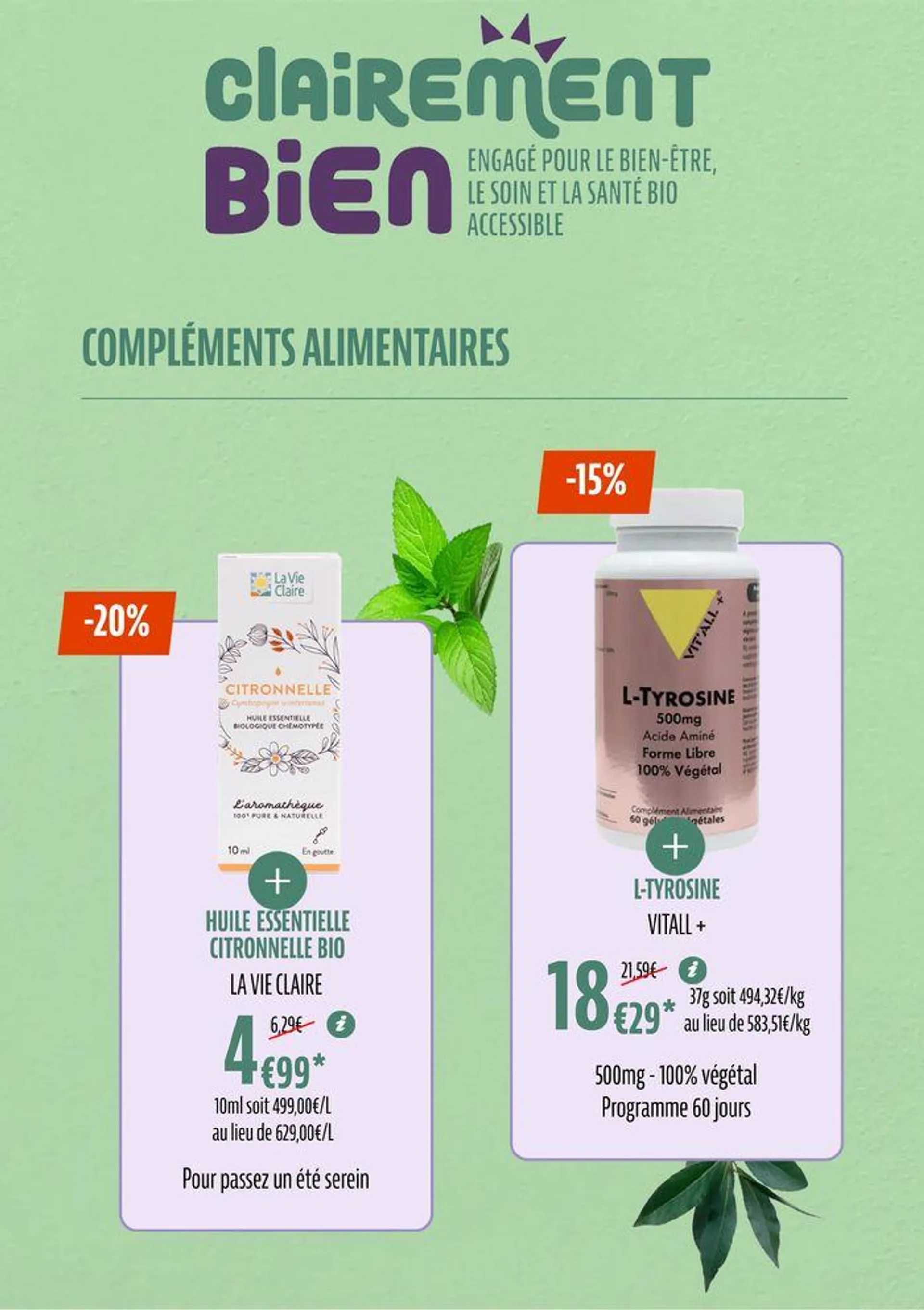 TOUTES NOS PROMOS BIO POUR UN ÉTÉ SAVOUREUX du 1 juillet au 31 juillet 2024 - Catalogue page 33