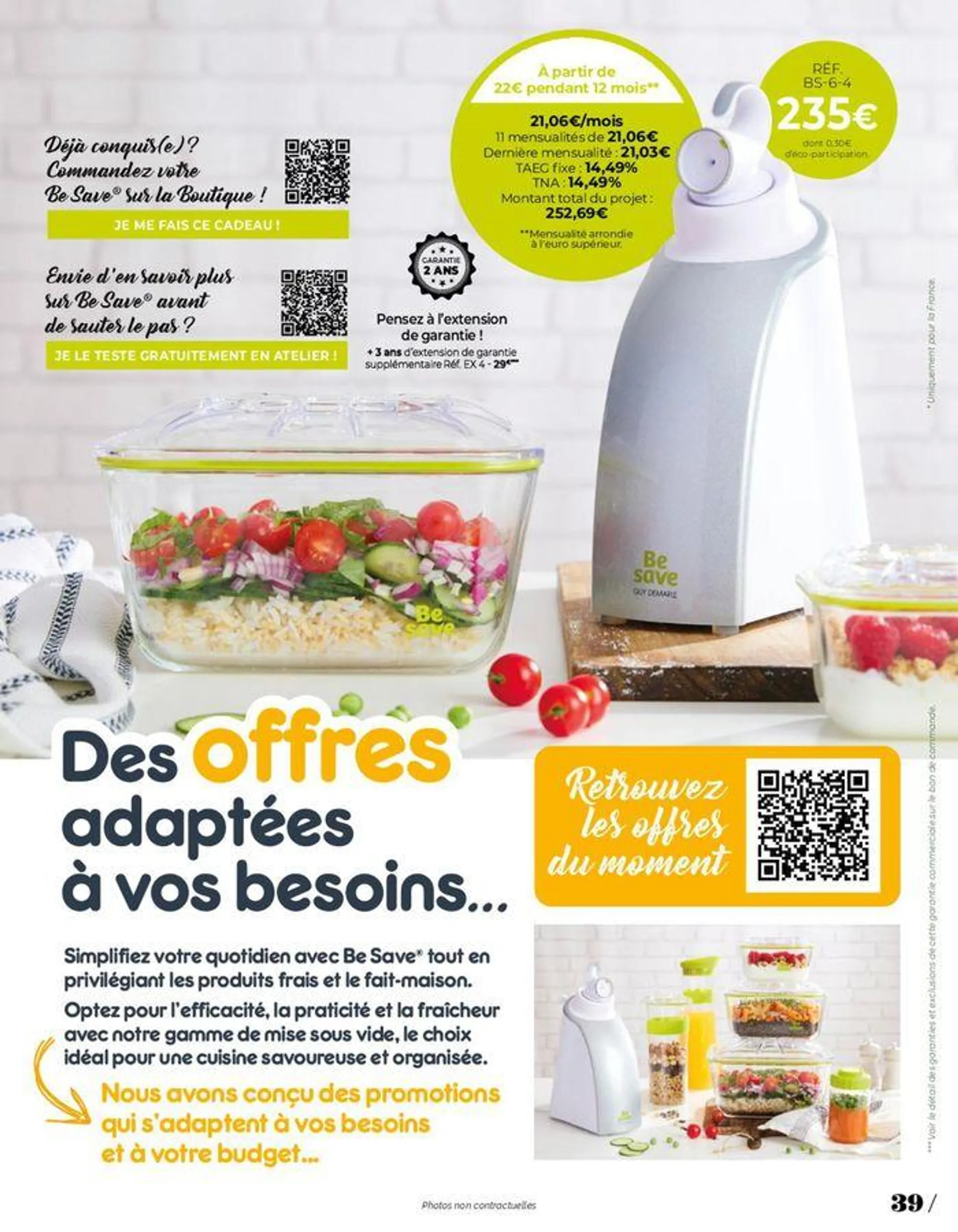 8 recettes offertes du 19 septembre au 30 janvier 2025 - Catalogue page 39