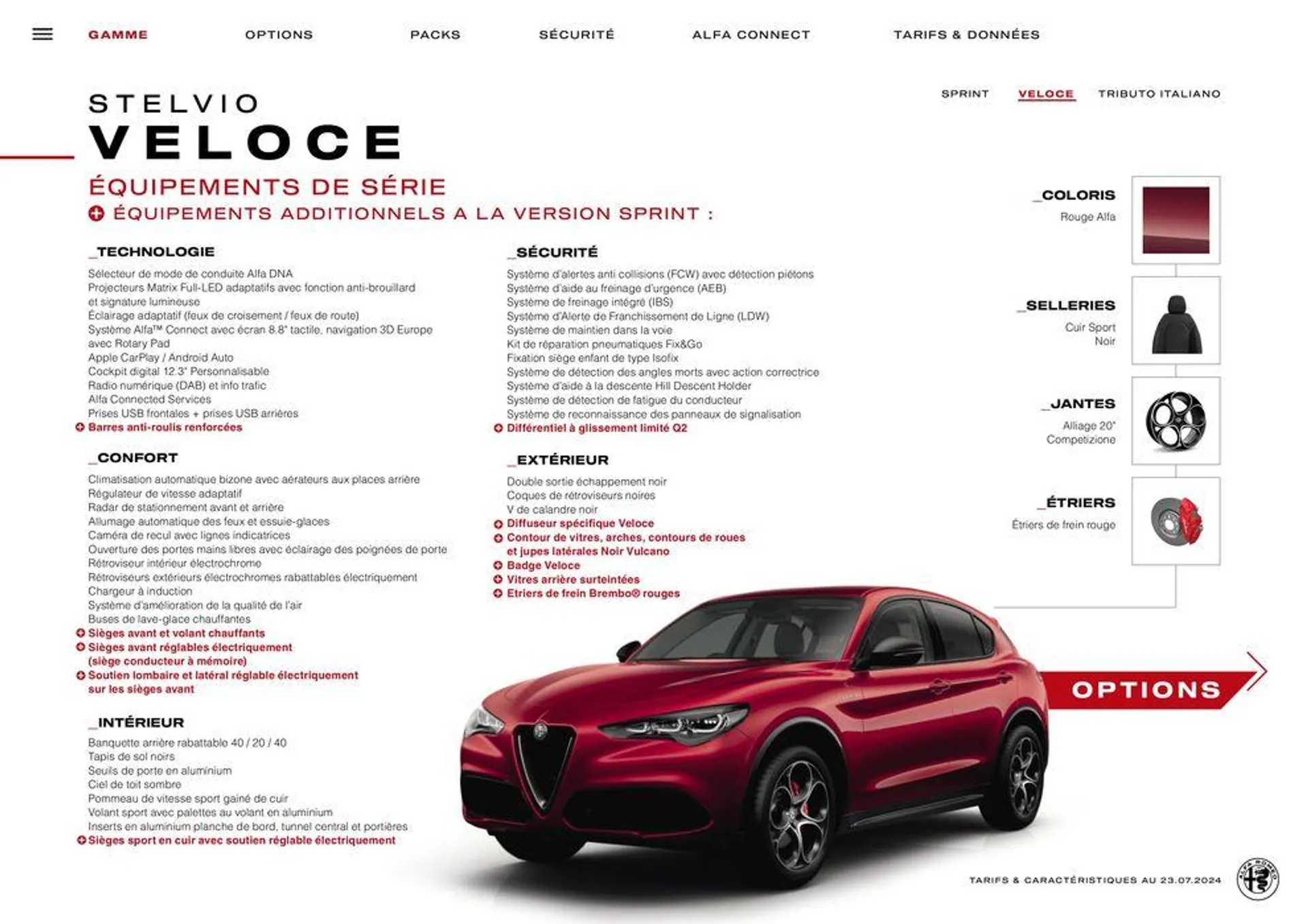 Alfa Romeo STELVIO du 7 août au 7 août 2025 - Catalogue page 7