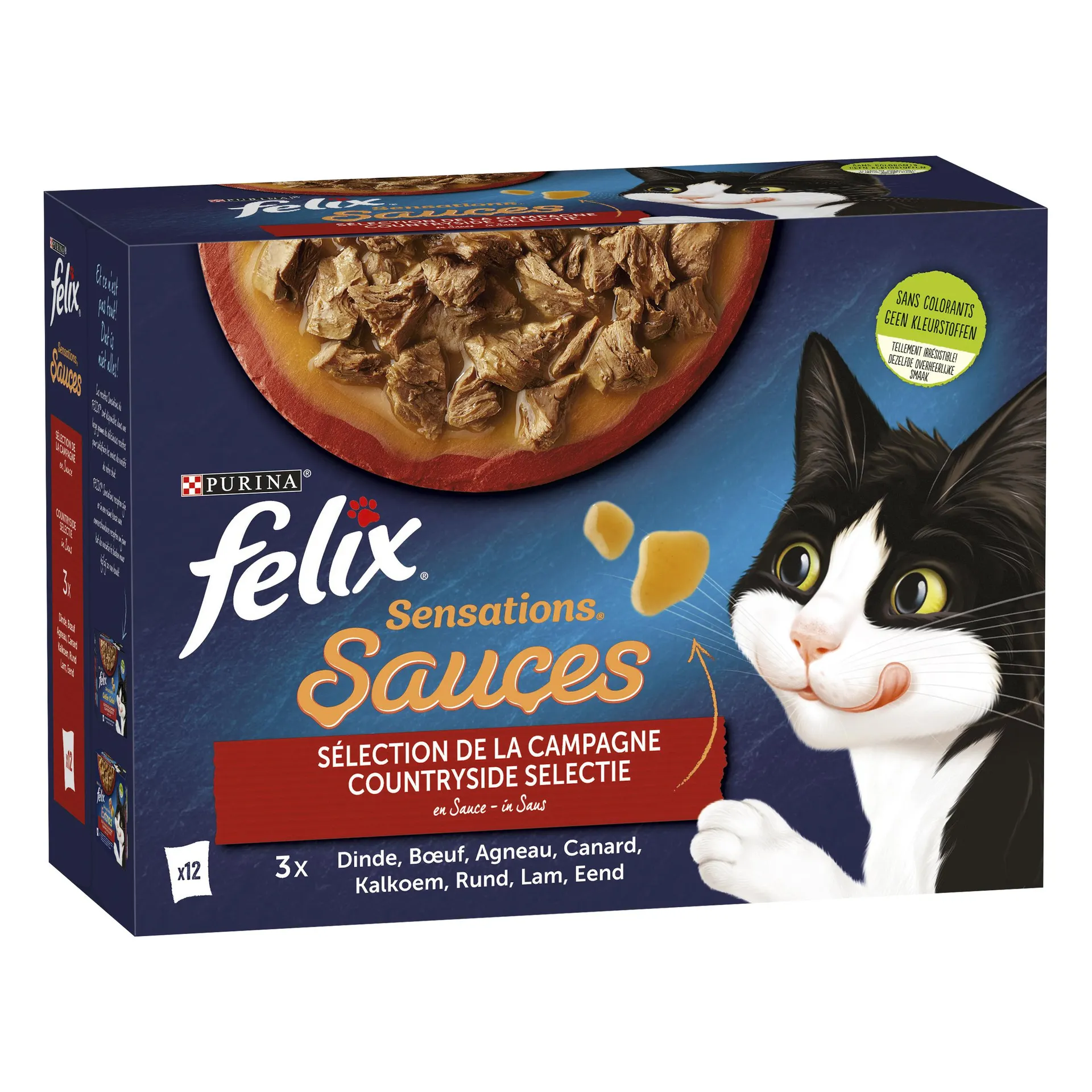 Felix kat sensations countryside selectie in saus 12x85g adult