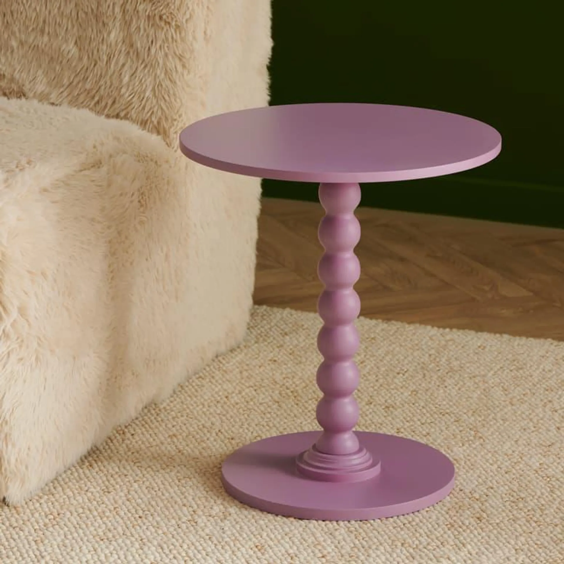 DOPPIO Table d'appoint 45 CM mauve clair