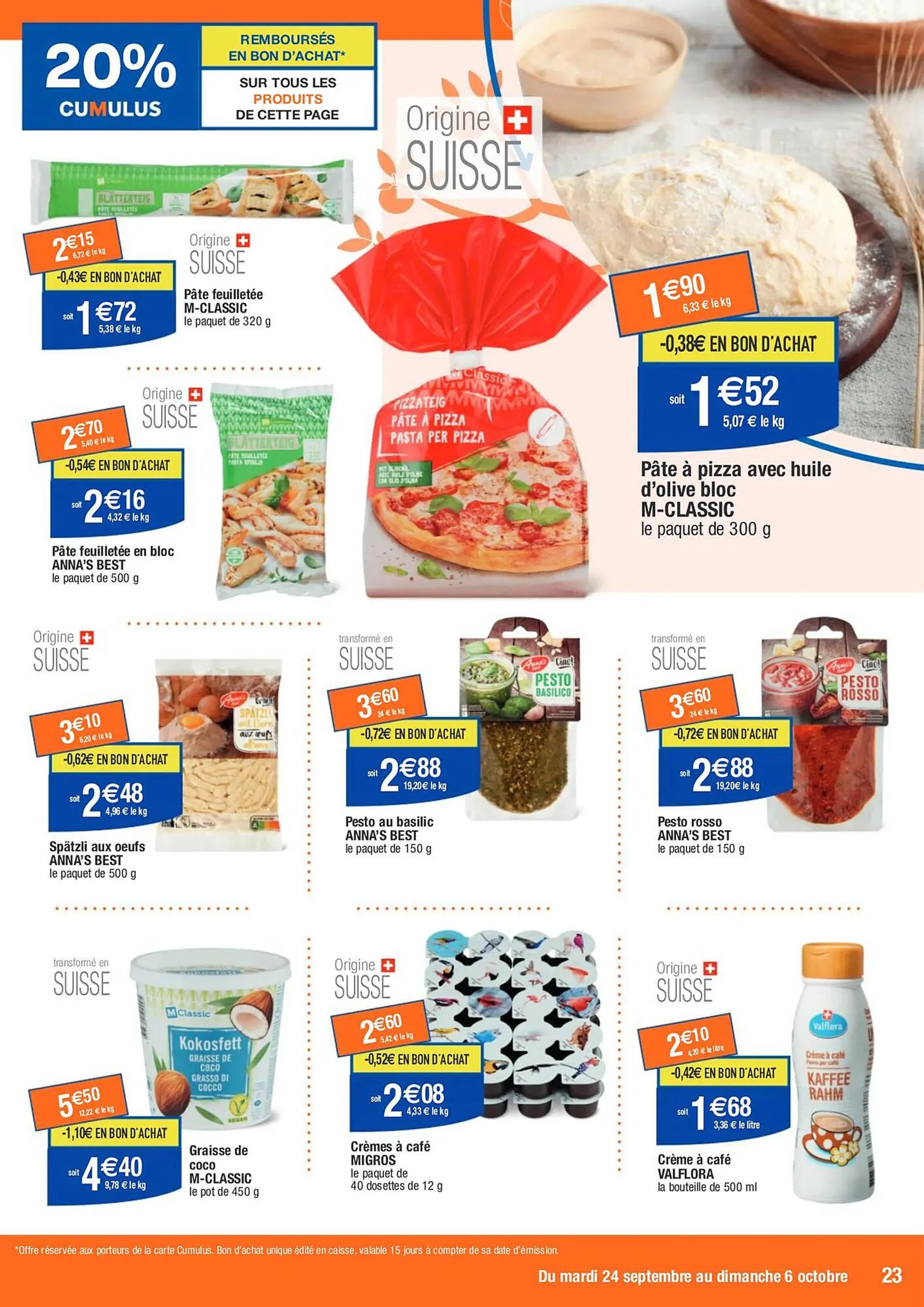 Catalogue Migros du 24 septembre au 6 octobre 2024 - Catalogue page 23