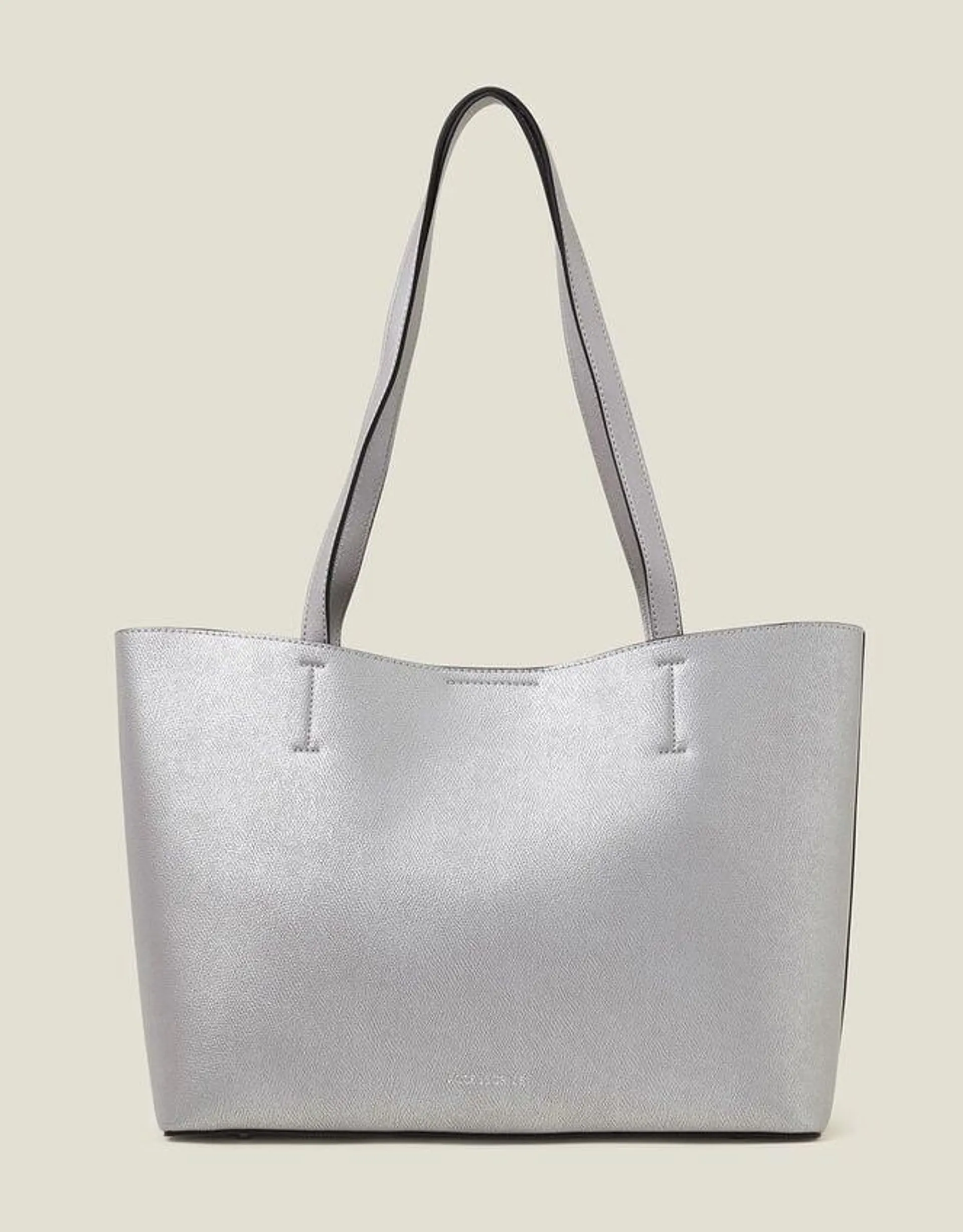 Leo Tote Bag Silver