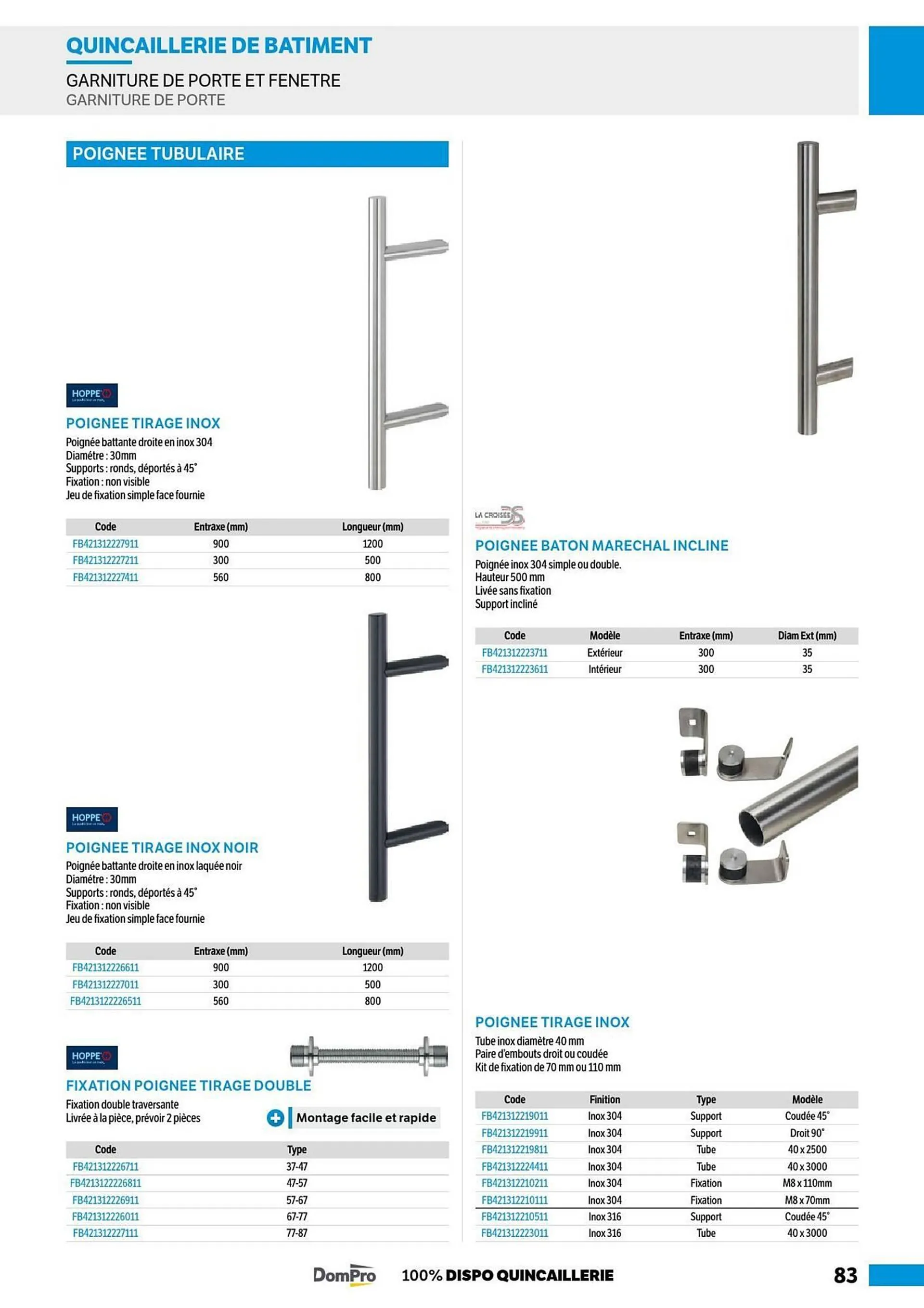 Catalogue DomPro du 8 juillet au 4 janvier 2025 - Catalogue page 83