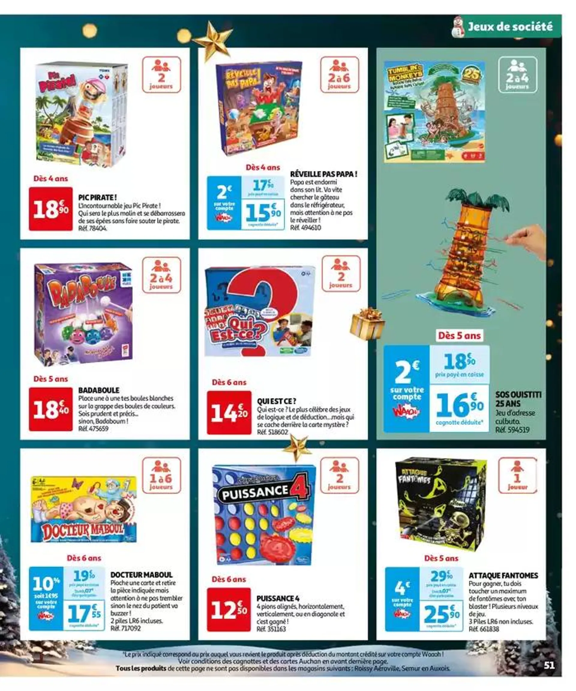 Réveillons Noël, un max de promos pour les fêtes du 11 octobre au 6 décembre 2024 - Catalogue page 51