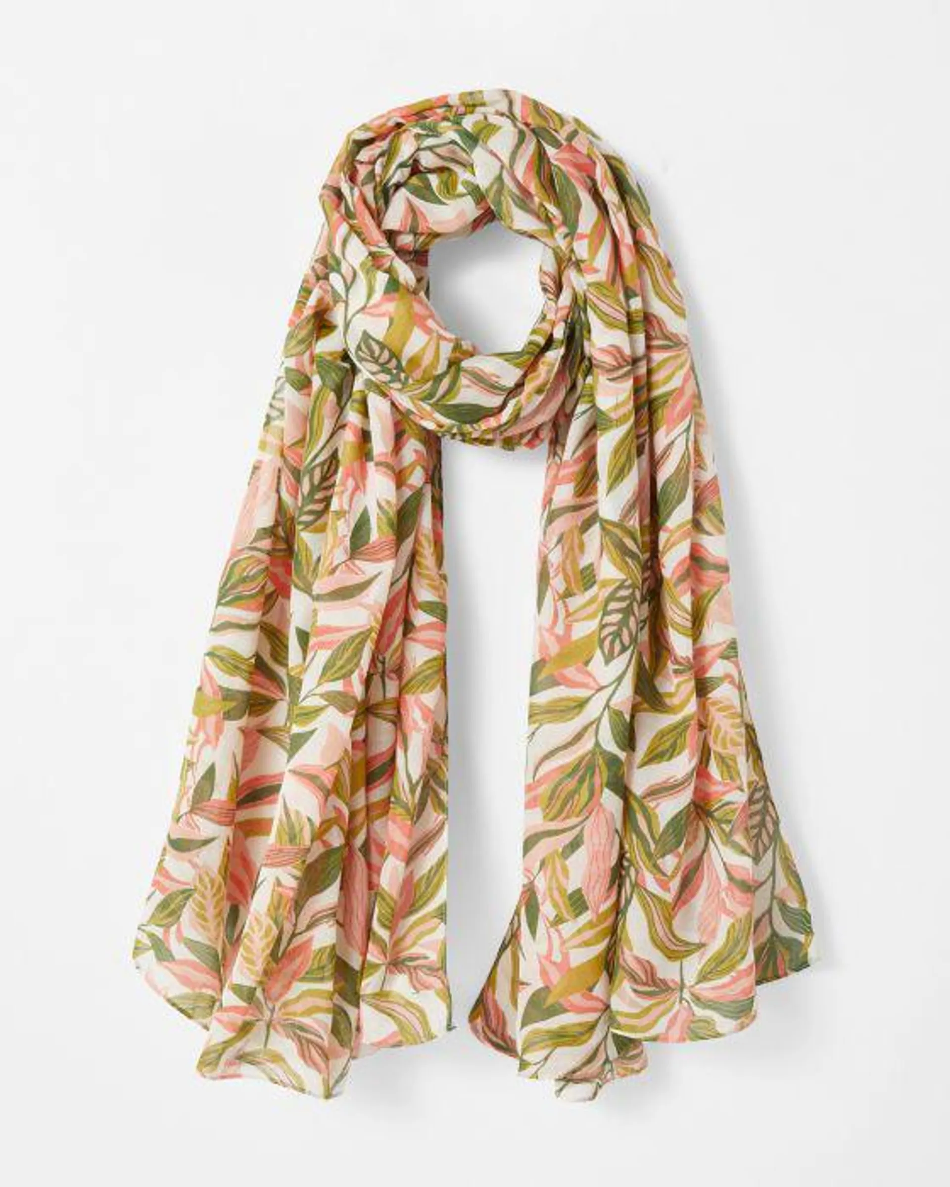 Foulard voile imprimé