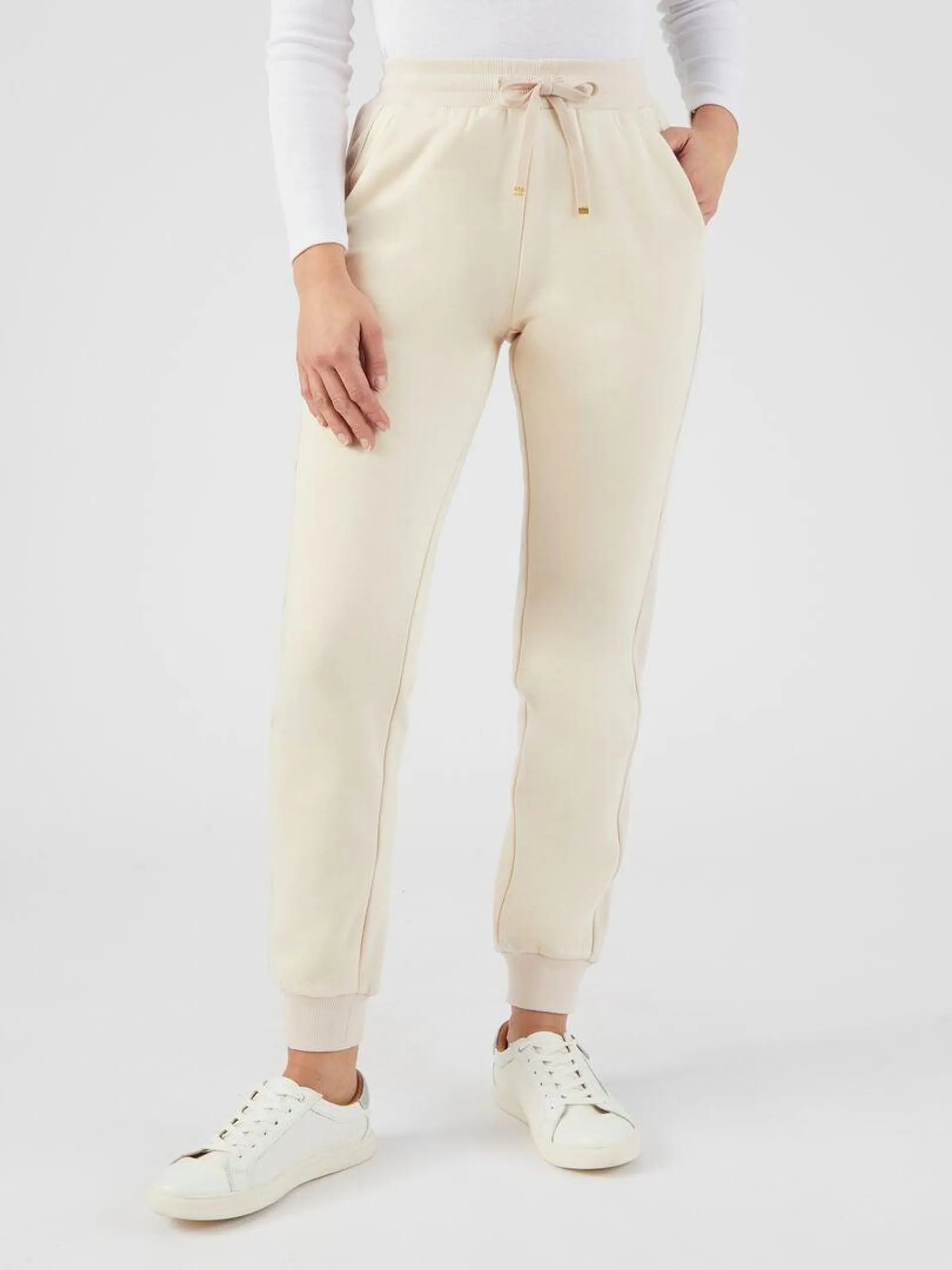 Pantalon bi-matière - Happy D. by Damart - Blanc Ecru Blanc