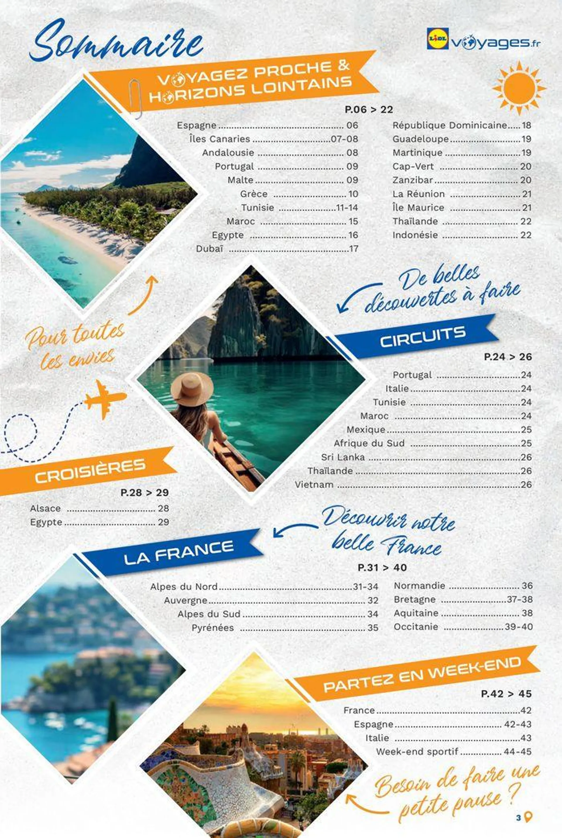 Bonnes vacances avec Lidl Voyages ! du 11 septembre au 9 décembre 2024 - Catalogue page 3