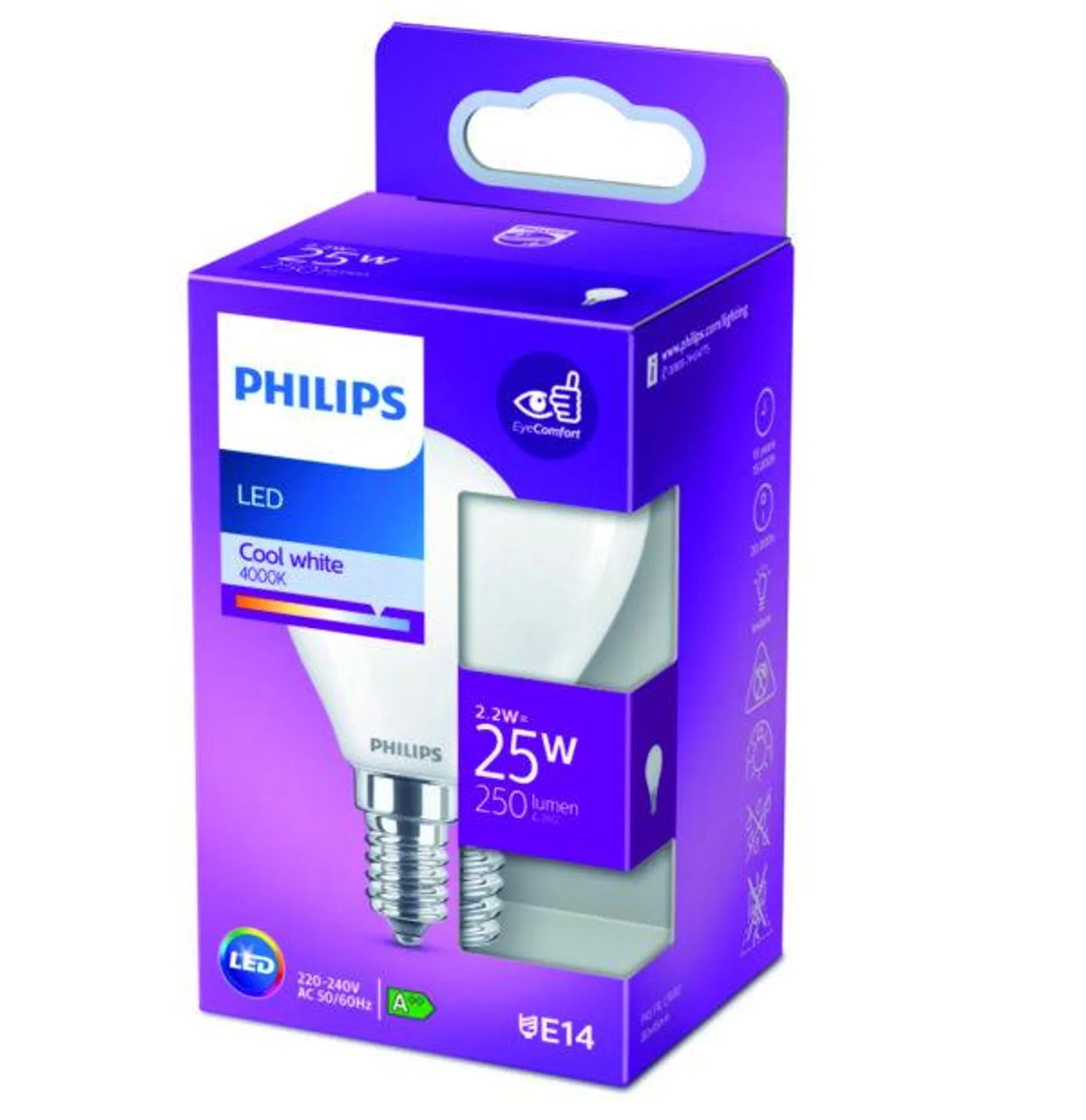 Ampoule PHILIPS E14/E27 25W