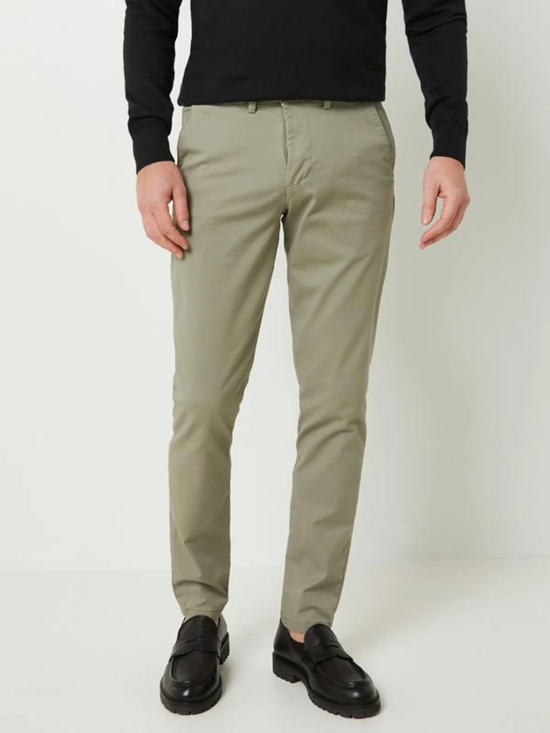 Chino Slim Uni Contenant Du Coton Bio - Vert