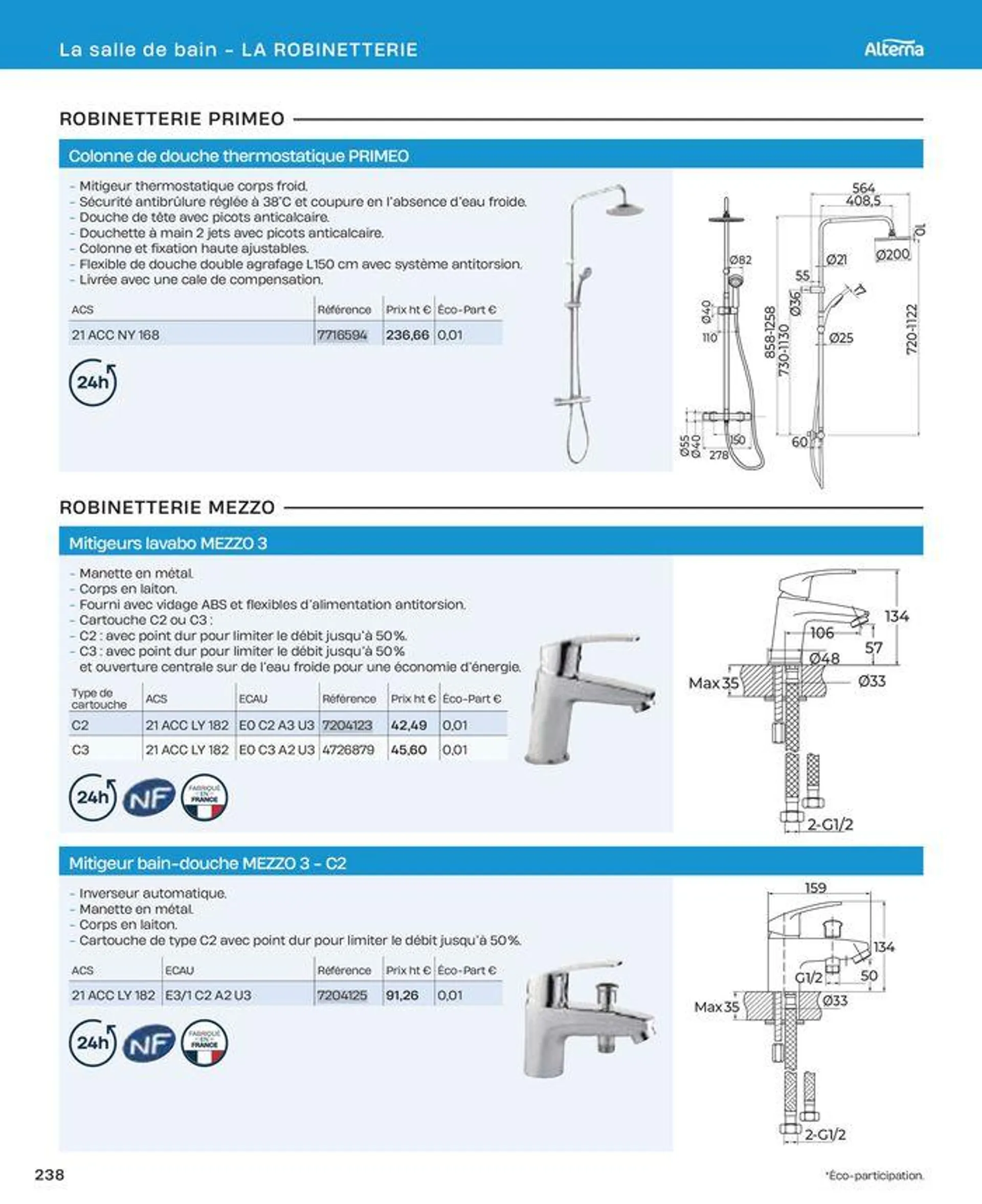 La salle de bain en toute sérénité du 2 juillet au 31 décembre 2024 - Catalogue page 238