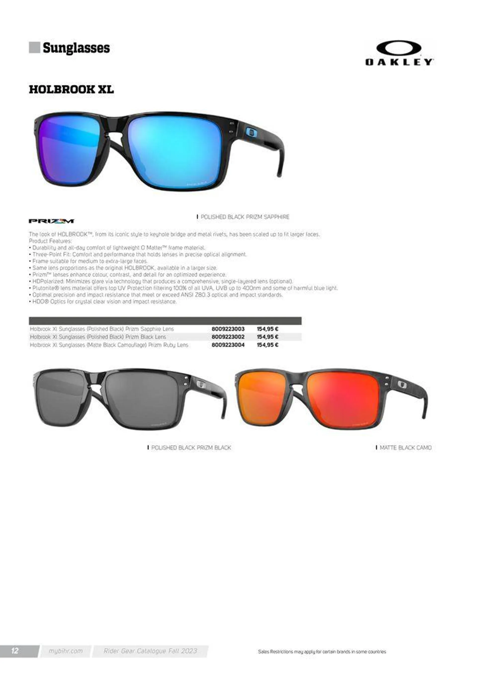 Lunettes de soleil OAKLEY Automne 2024 - 12