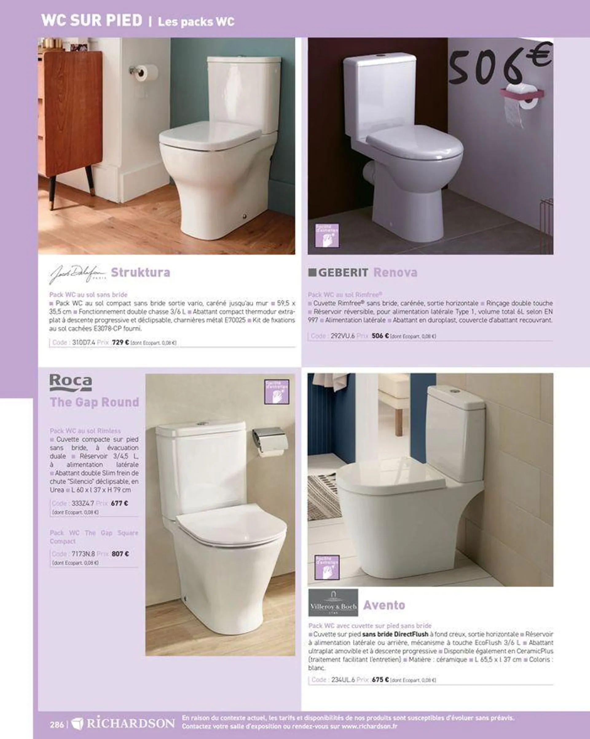 Salle de bains et carrelage 2024 du 23 mai au 31 décembre 2024 - Catalogue page 288