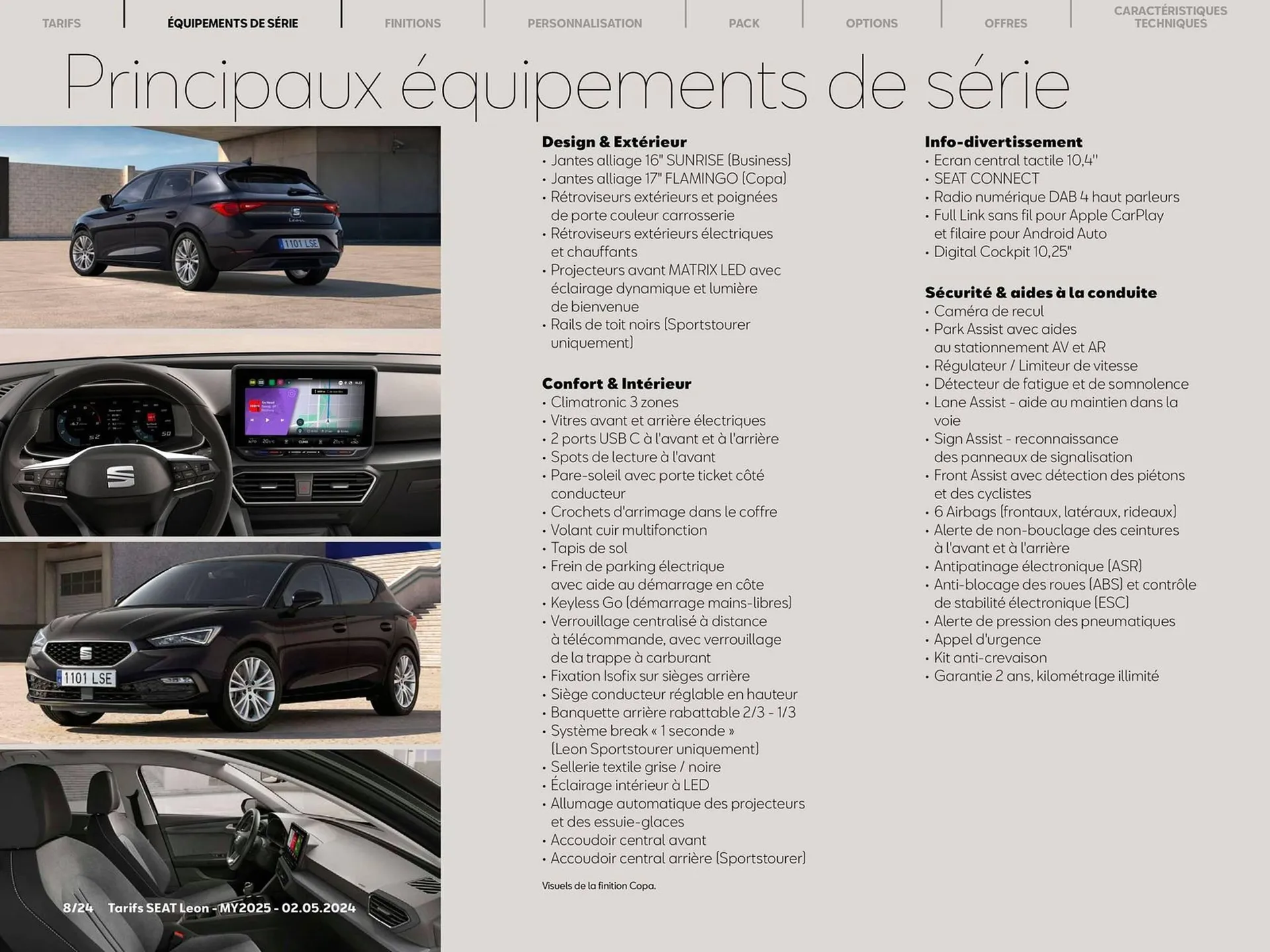 Catalogue SEAT  Leon 5 portes du 7 mai au 7 mai 2025 - Catalogue page 8