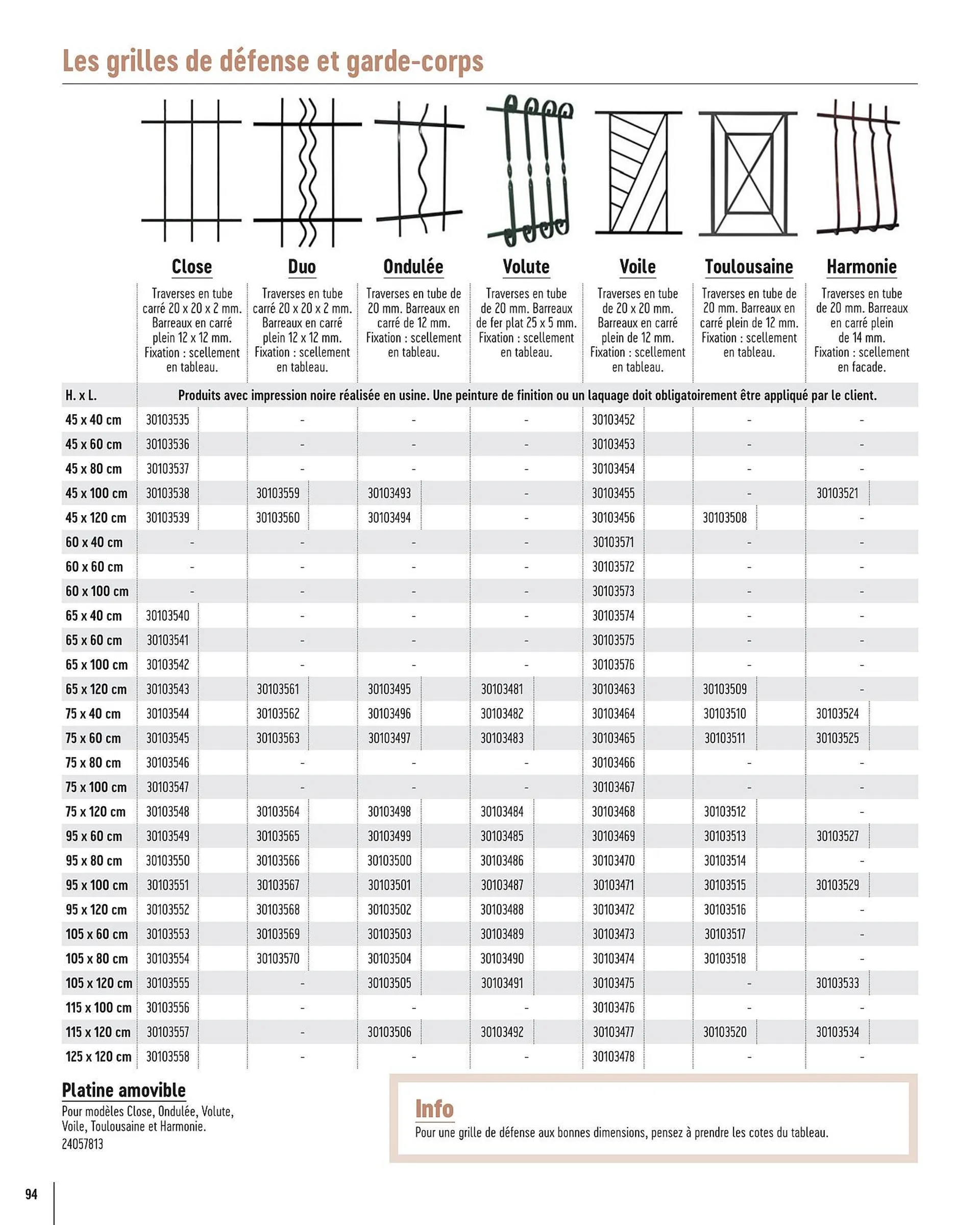 Catalogue Gédibois du 15 mai au 28 décembre 2024 - Catalogue page 94