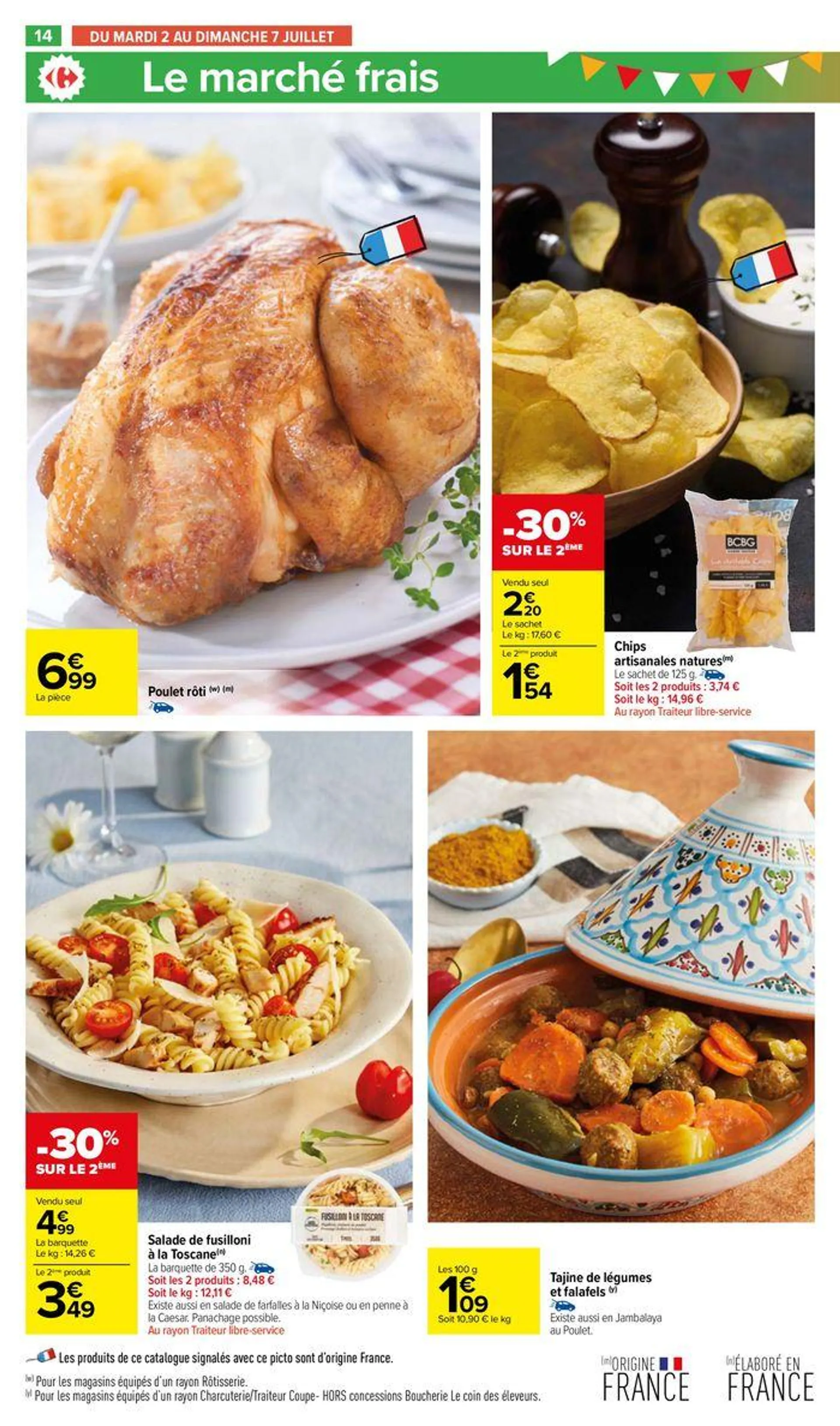 -50% sur le deuxième du 2 juillet au 14 juillet 2024 - Catalogue page 18