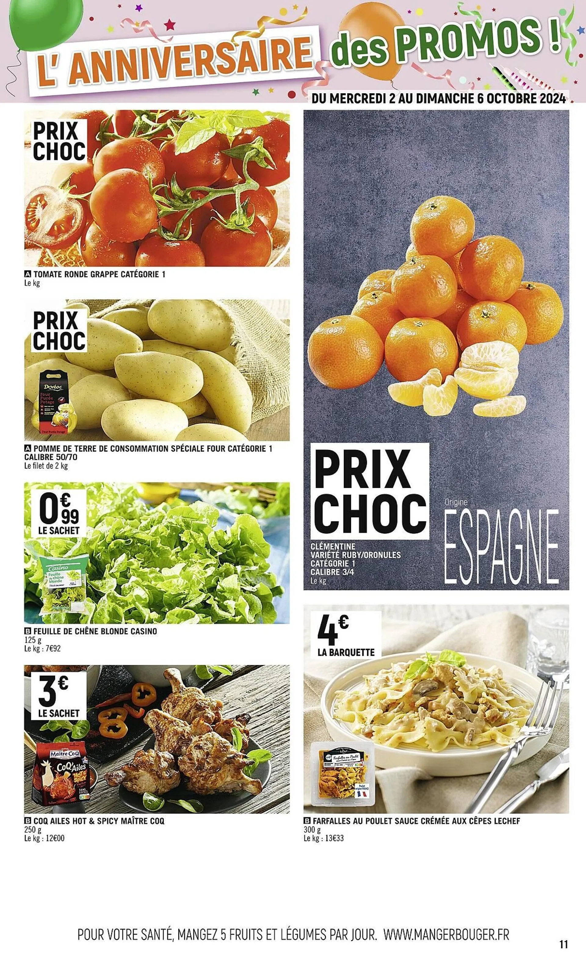 Catalogue Spar du 1 octobre au 13 octobre 2024 - Catalogue page 11