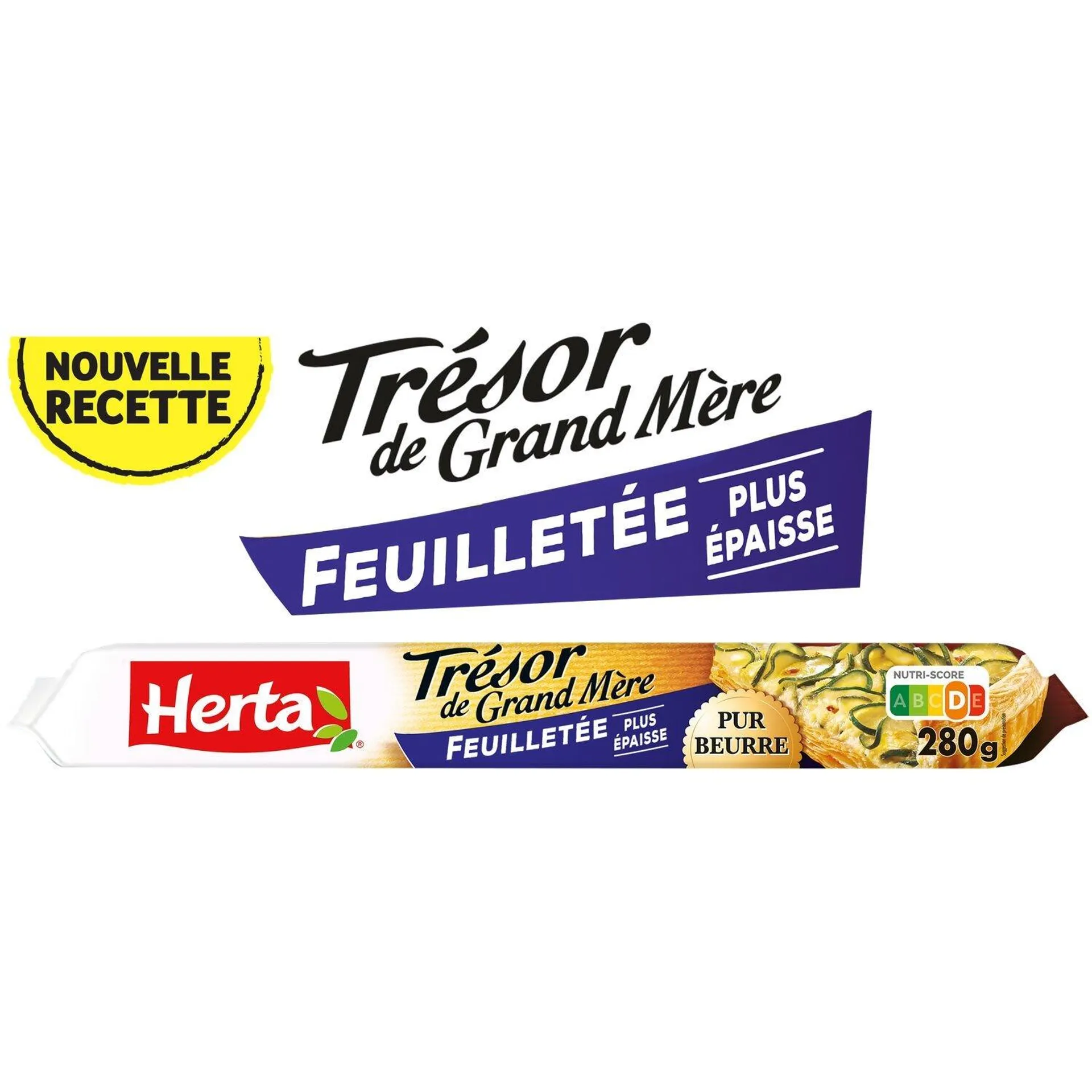 Pâte à tarte feuilletée pur beurre Trésor de grand-mère HERTA