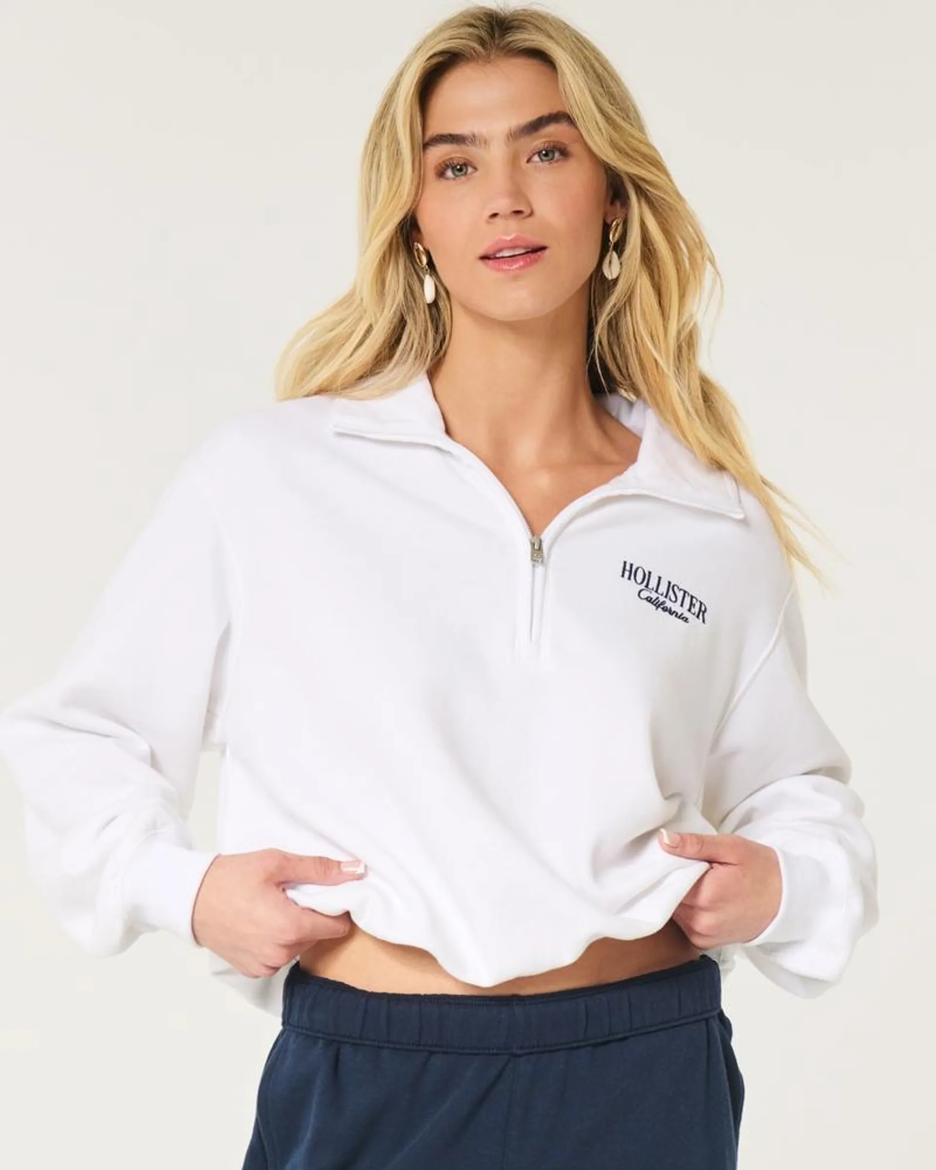 Easy Half-Zip Logo Sweatshirt