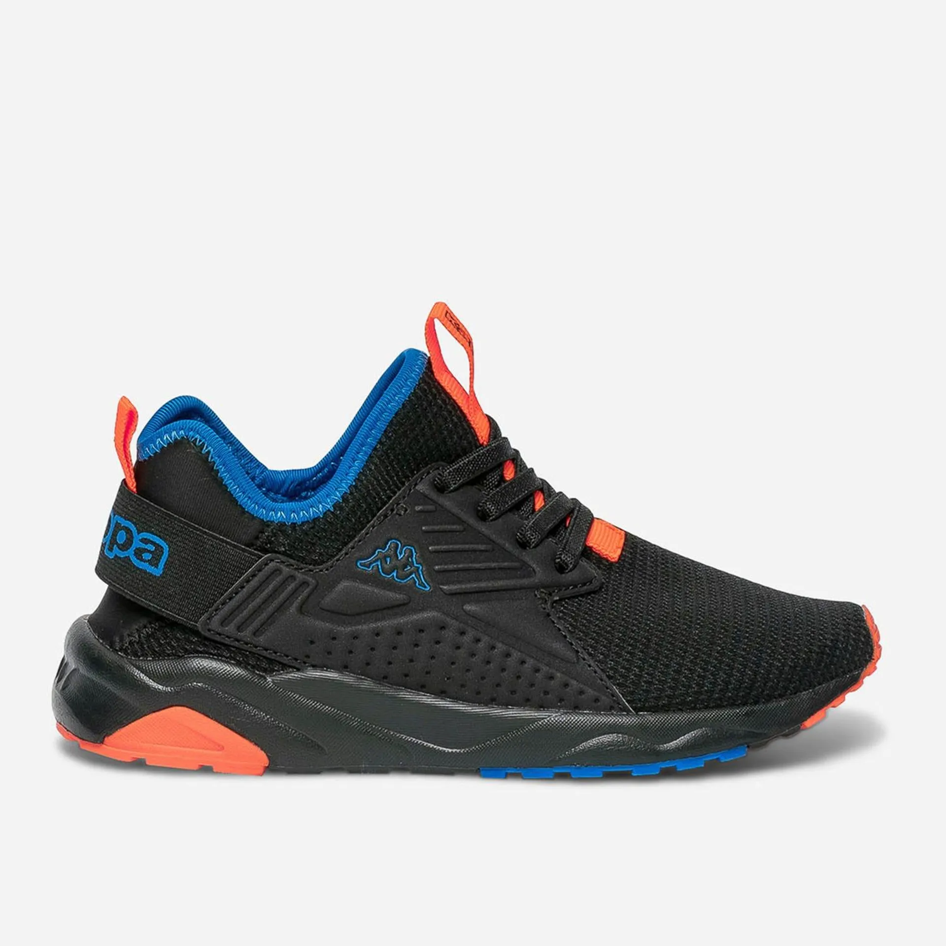 Tennis KAPPA noire, orange fluo et bleue