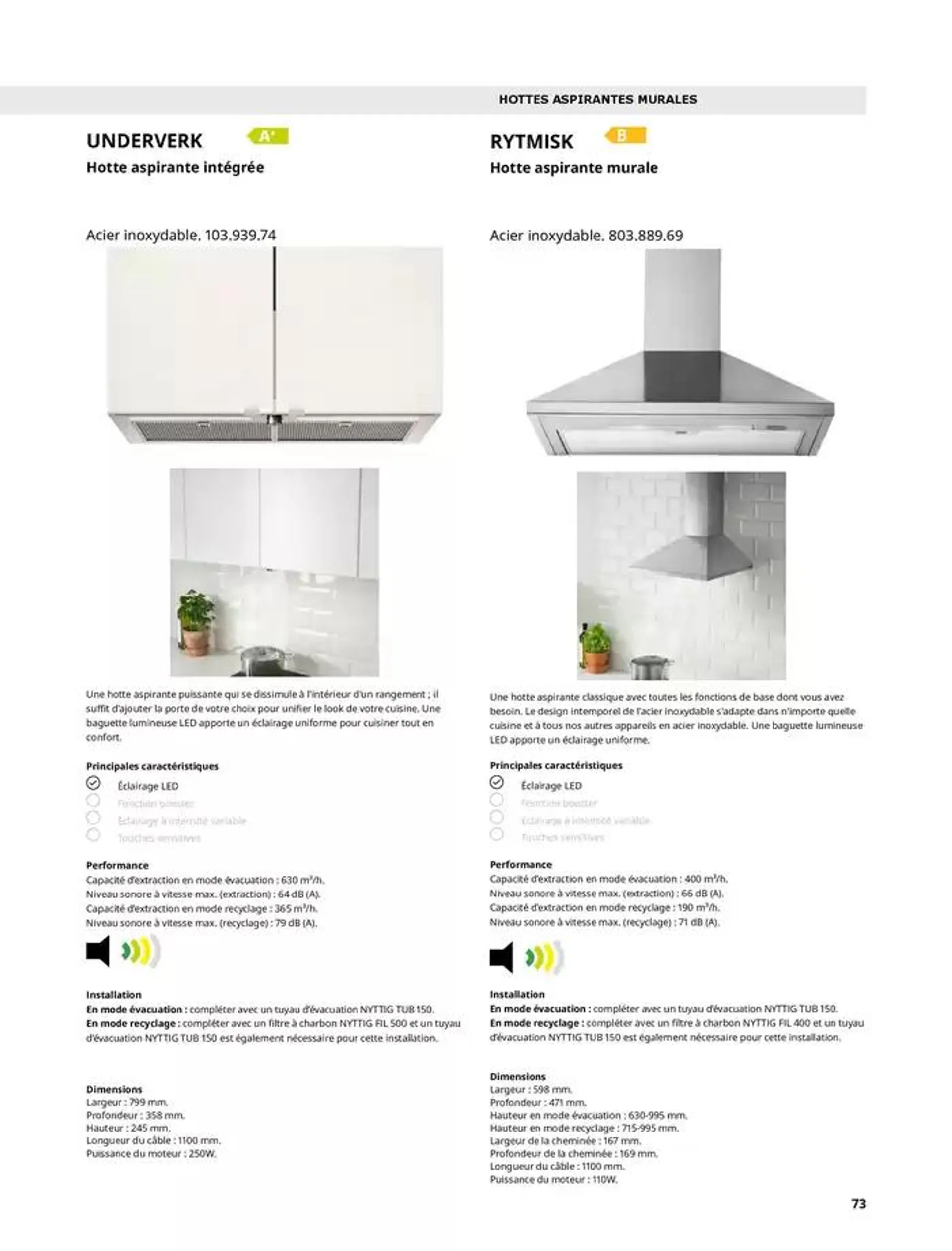 IKEA ÉLECTROMÉNAGER Guide d’achat 2025 du 1 octobre au 31 juillet 2025 - Catalogue page 73