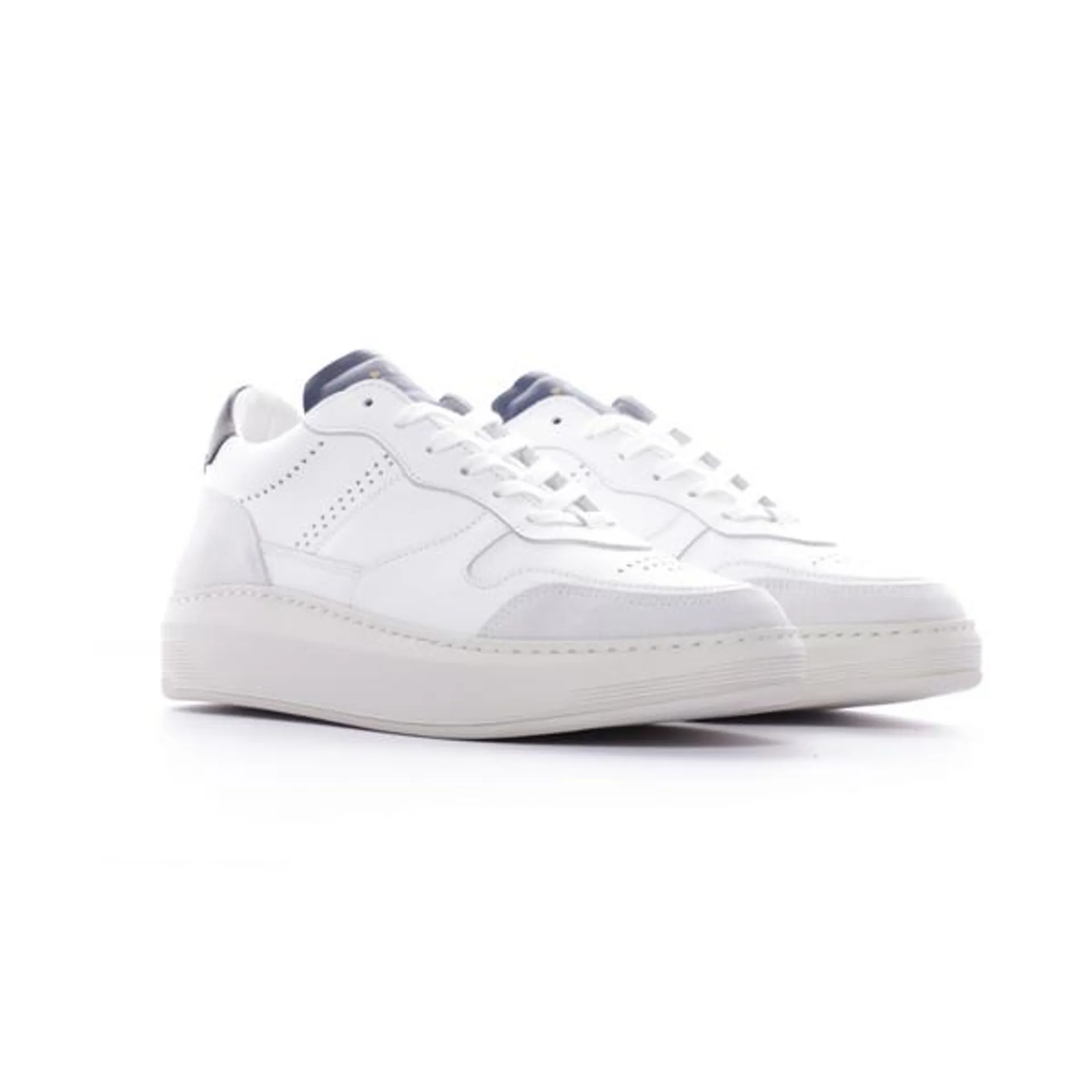 Sneakers Basses Cuir Piola Cayma - Marine/blanc